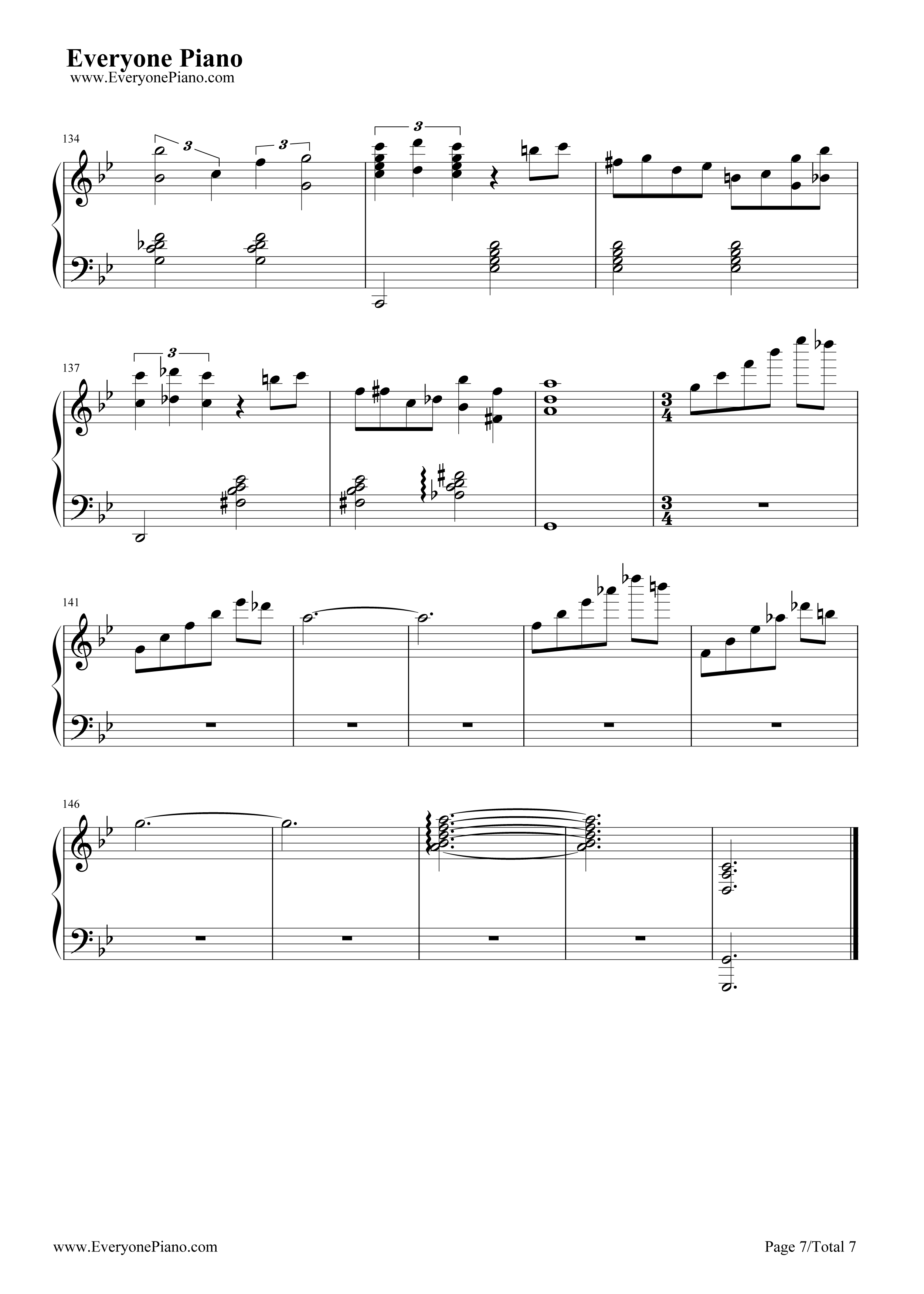 Ballade钢琴谱_久石让