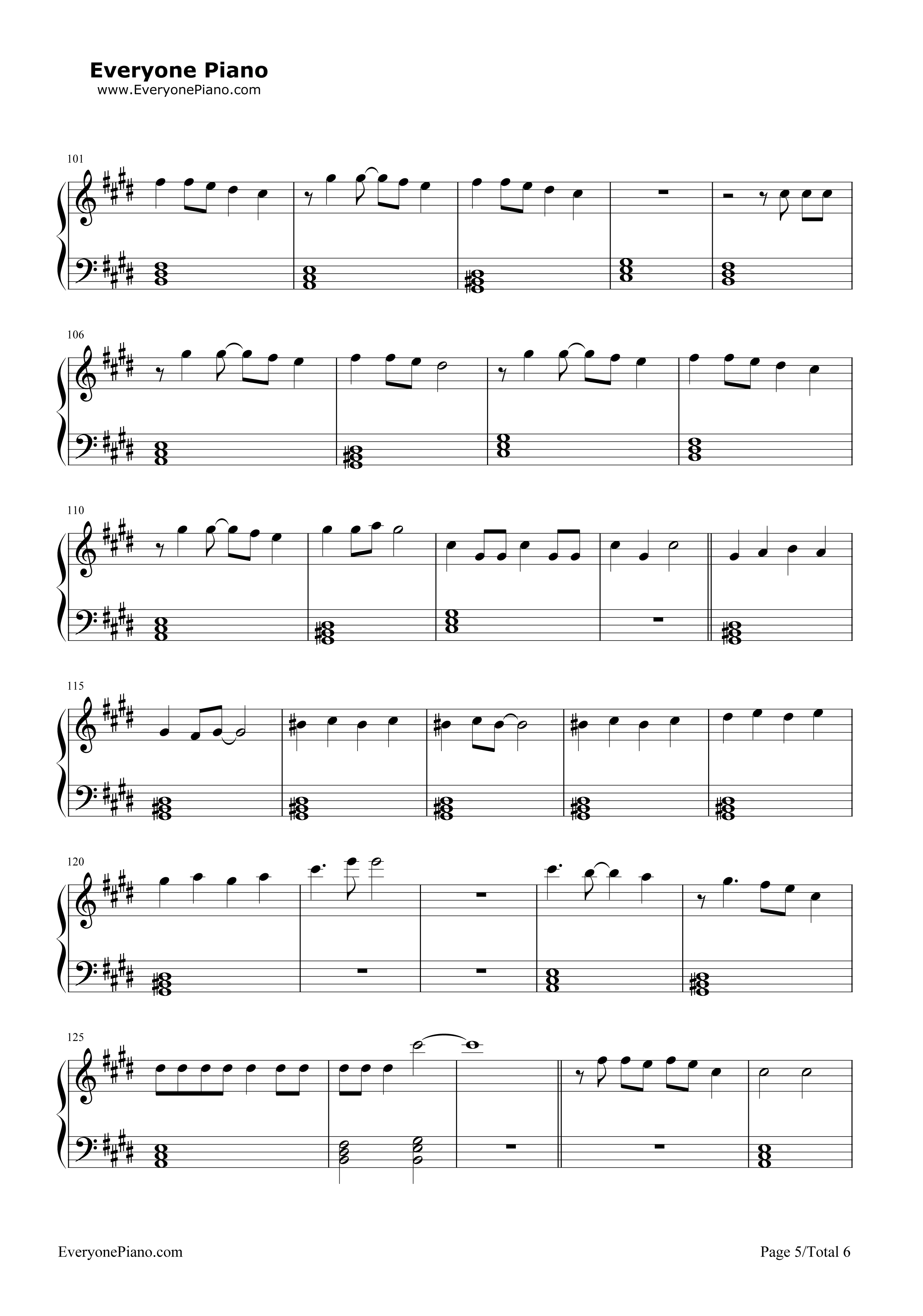 No钢琴谱_Meghan_Trainor