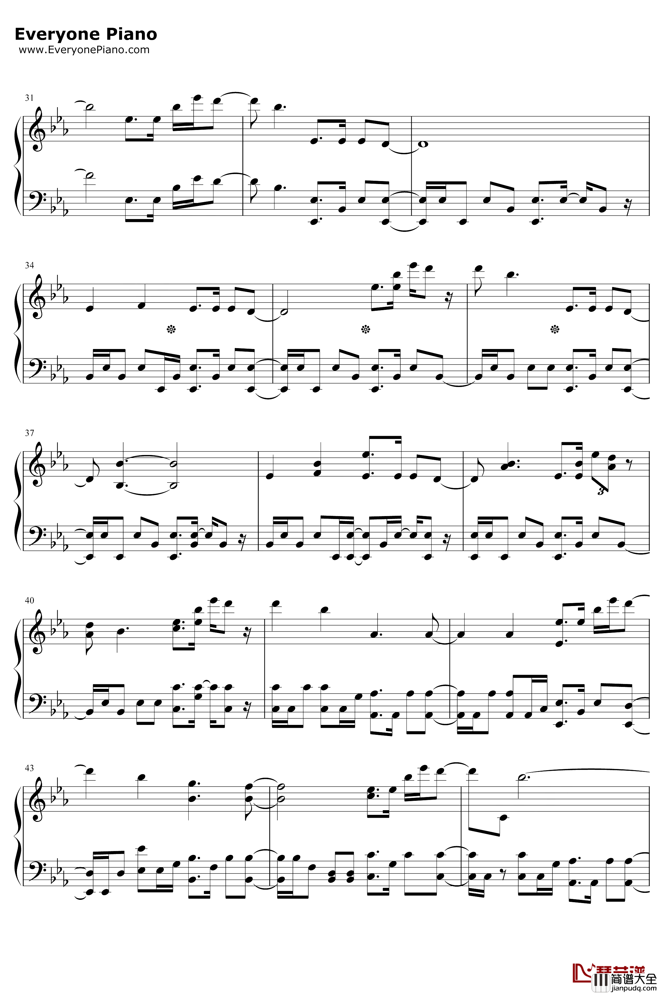 Over_the_Horizon钢琴谱_三星_三星GalaxyS4主题曲
