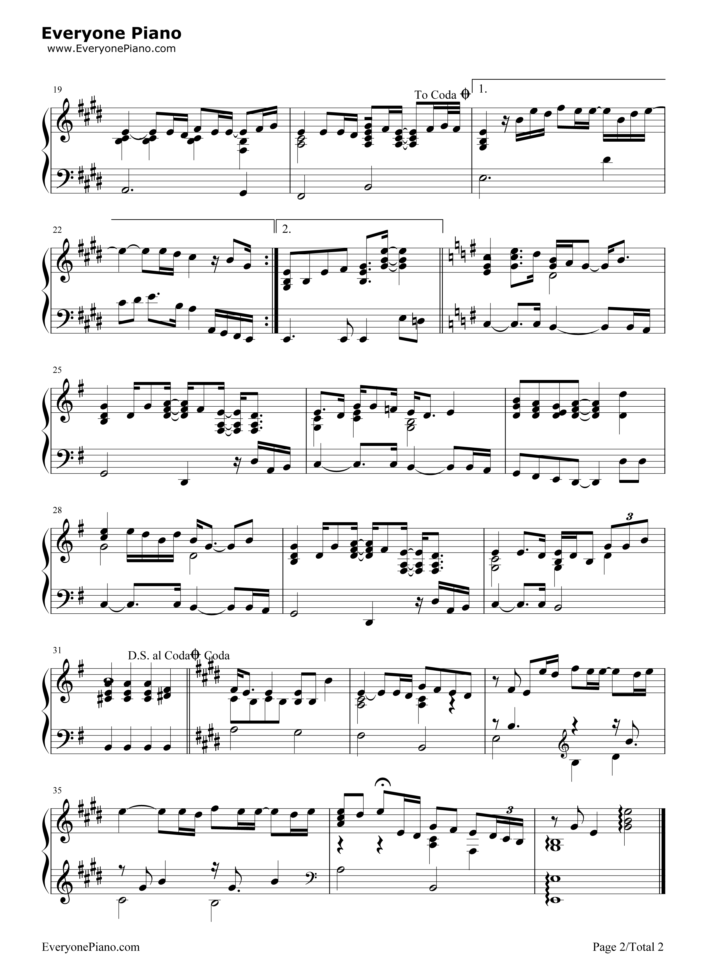 Hero钢琴谱_Mariah_Carey__玛莉亚·凯莉