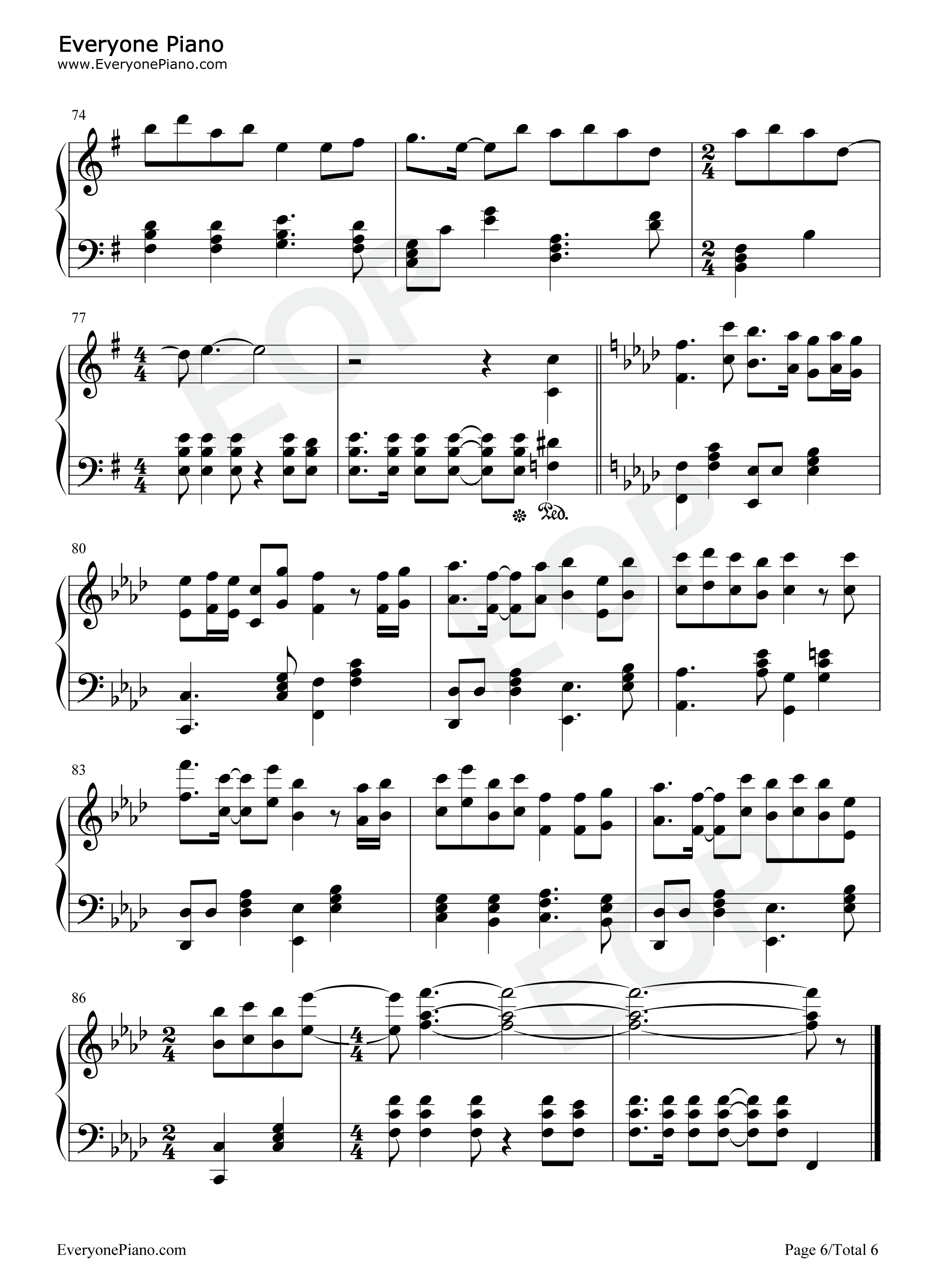白龙钢琴谱_兰音Reine