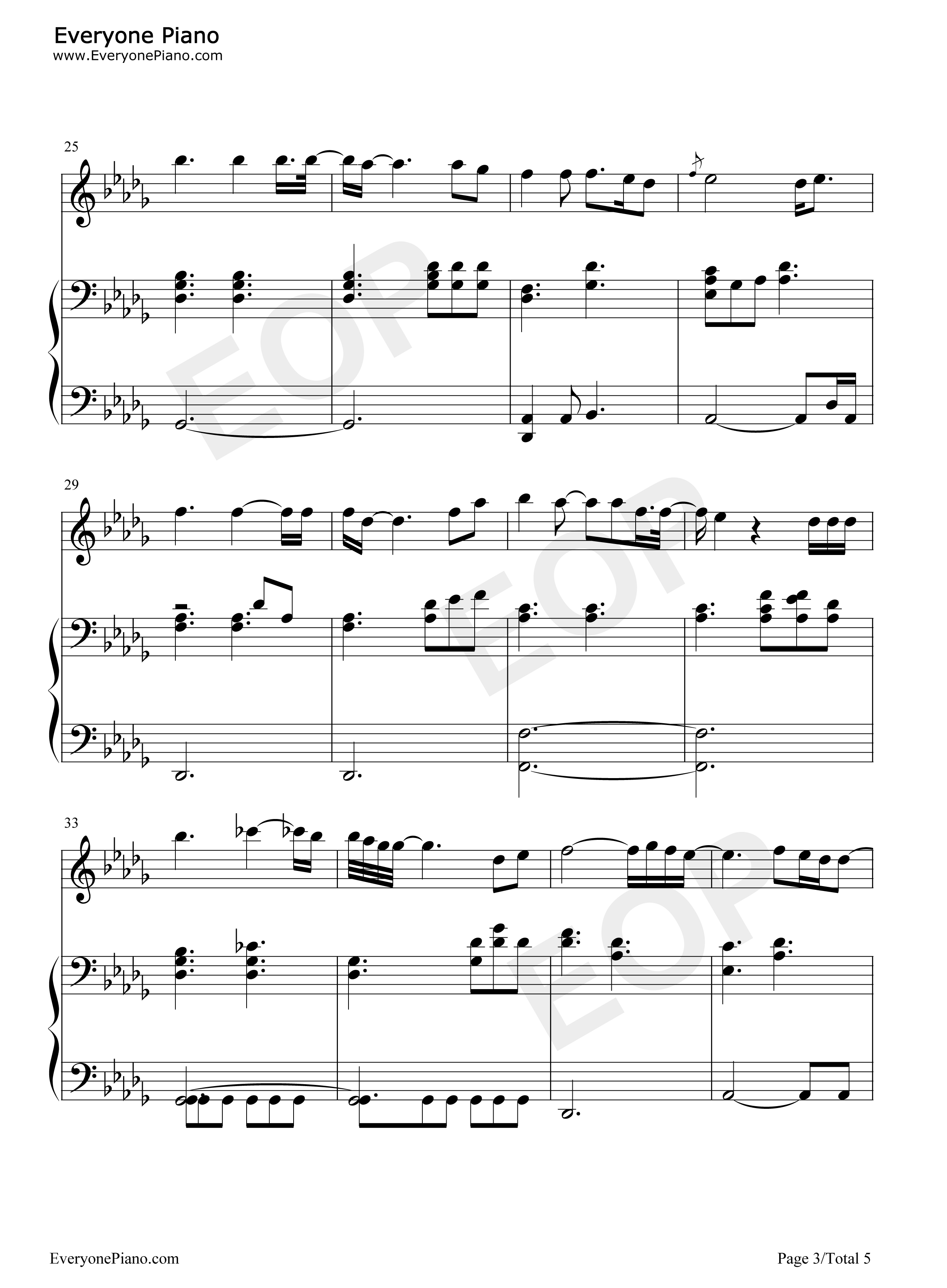 Angel钢琴谱_Sarah_Mclachlan