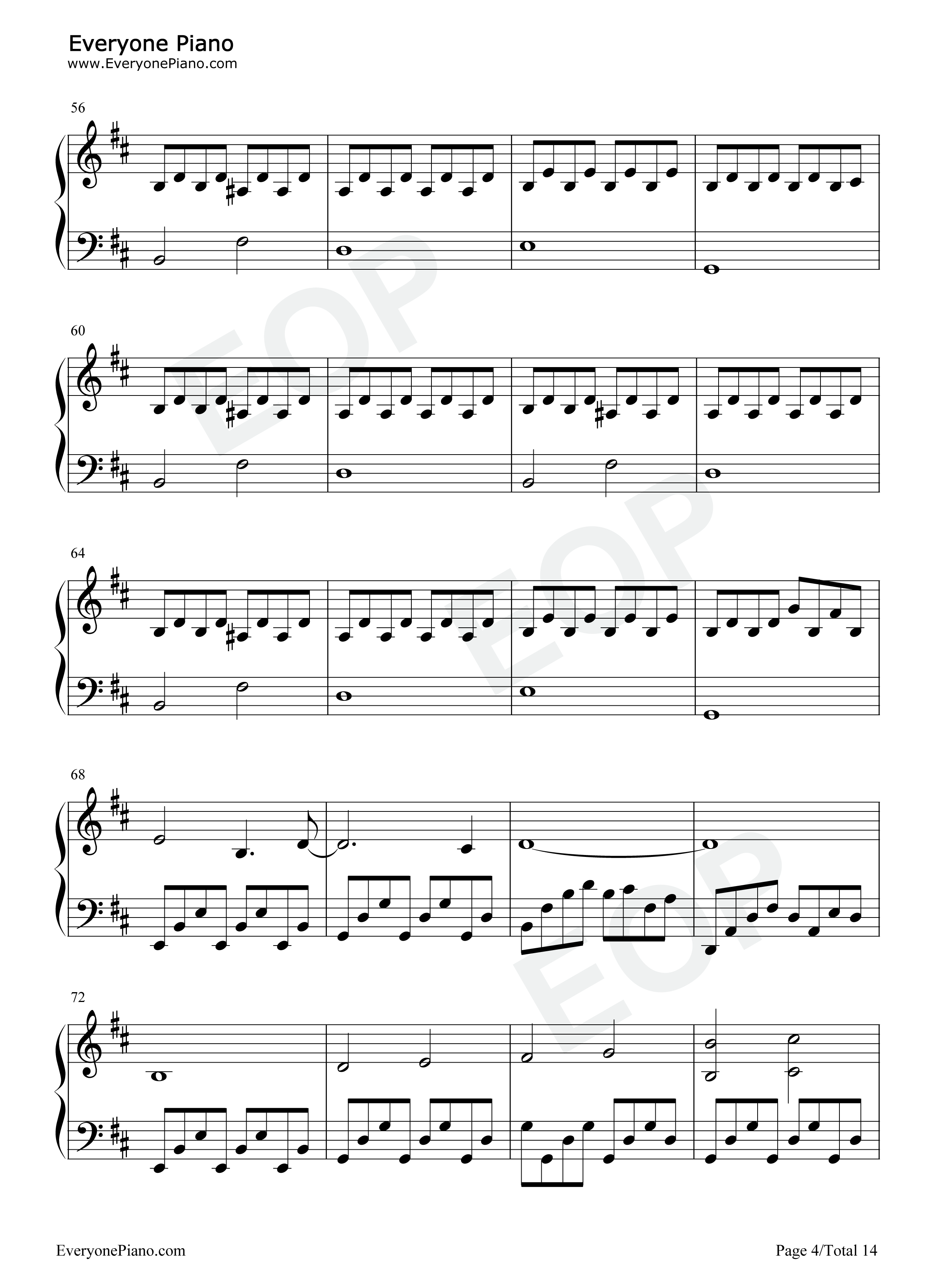Far_From_Heaven钢琴谱_Evanescence