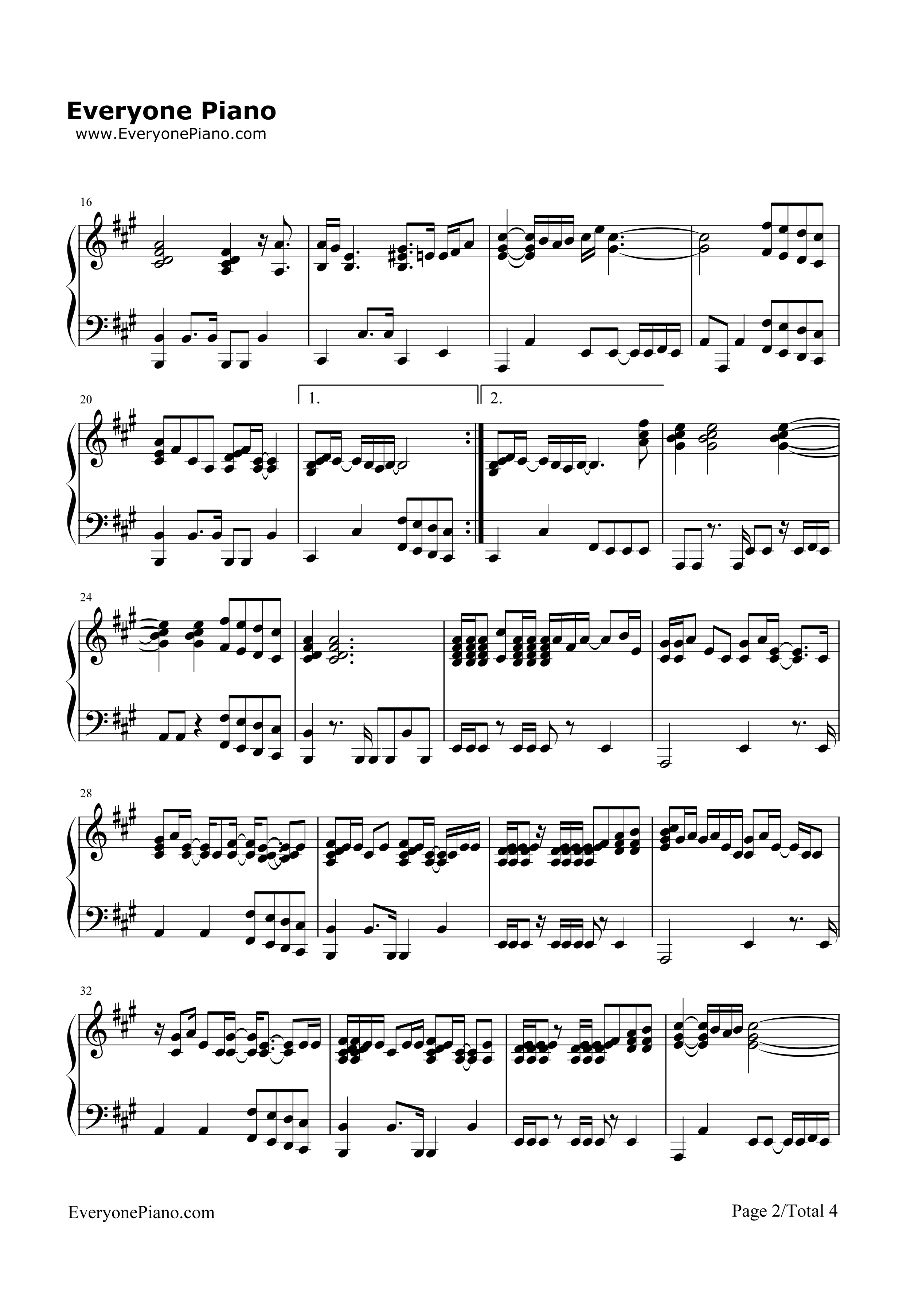 You_Don't_Know_My_Name钢琴谱_Alicia_Keys