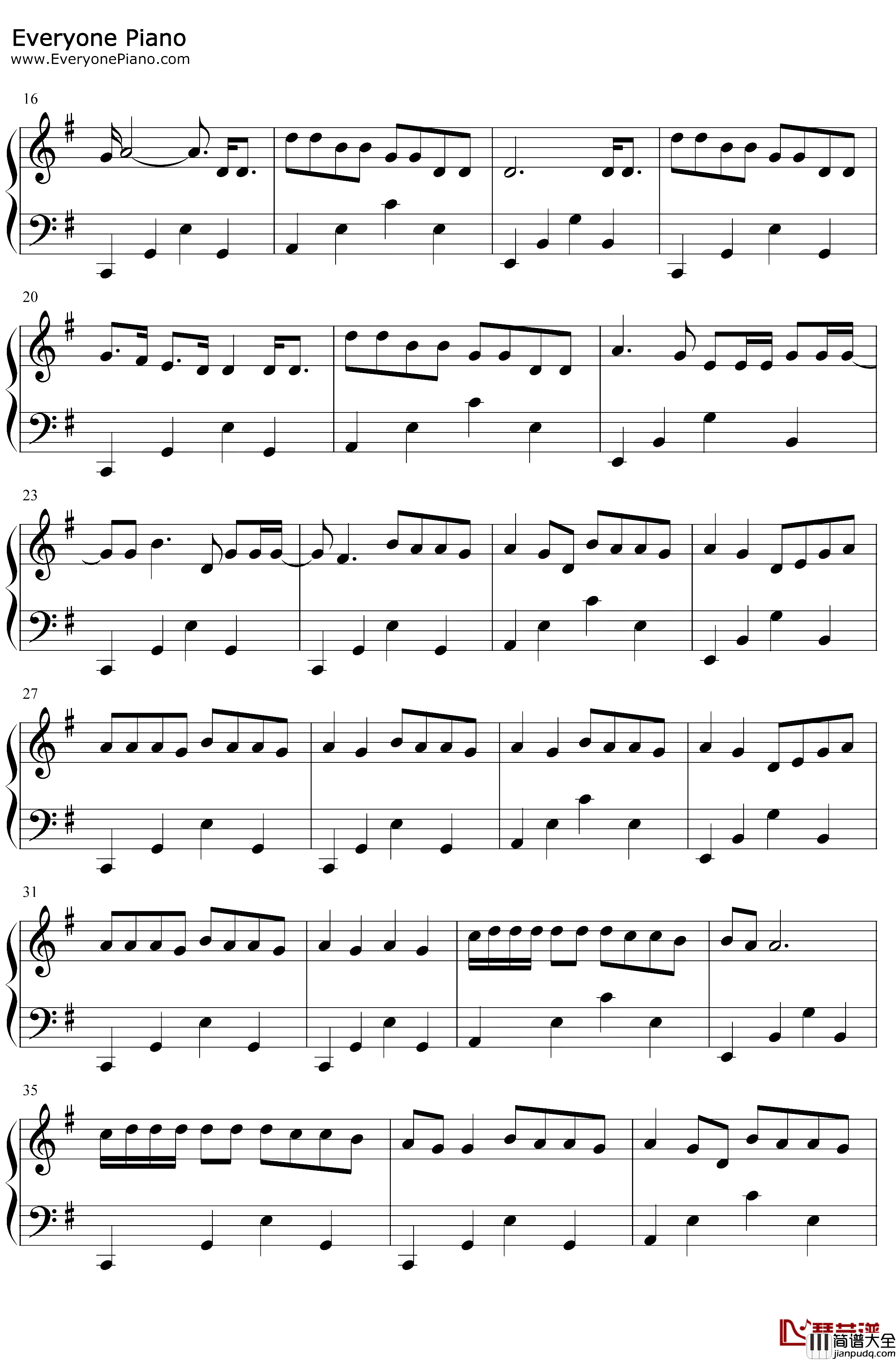 Old_Me钢琴谱_5_Seconds_of_Summer