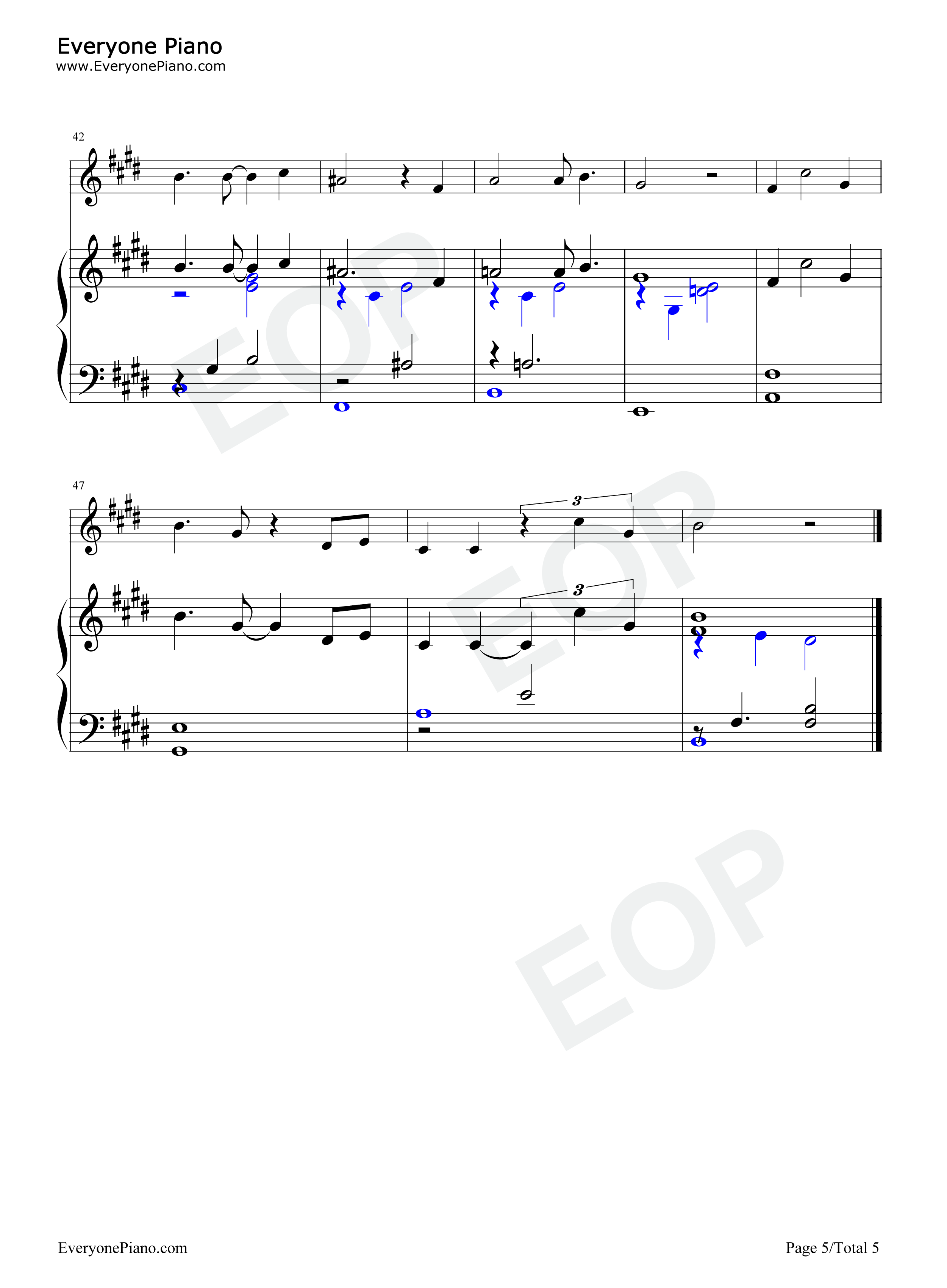 When_Will_My_Life_Begin钢琴谱_Mandy_Moore