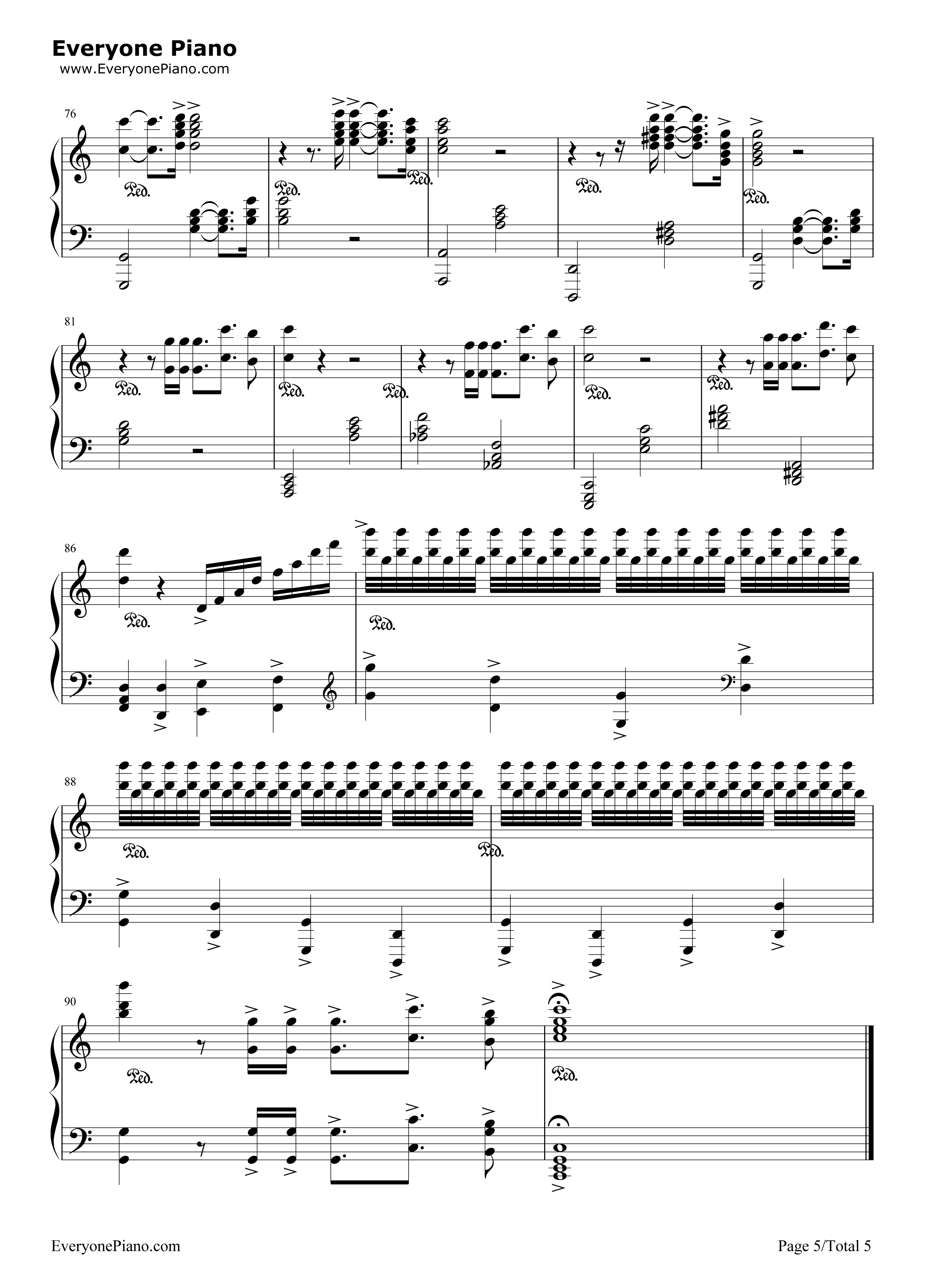 Wonderland钢琴谱_马克西姆