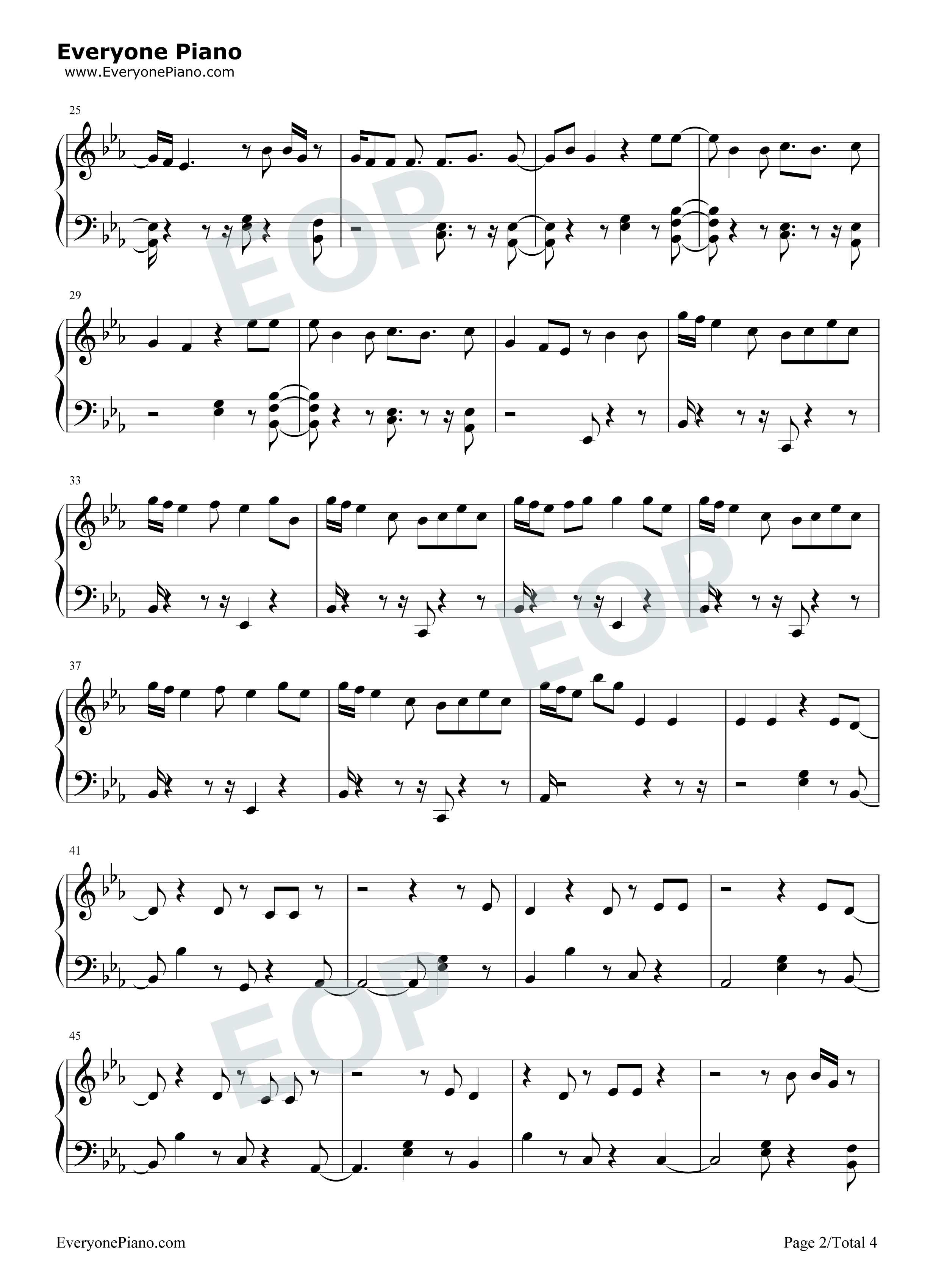 Born_To_Be_Yours钢琴谱_Kygo_Imagine_Dragons