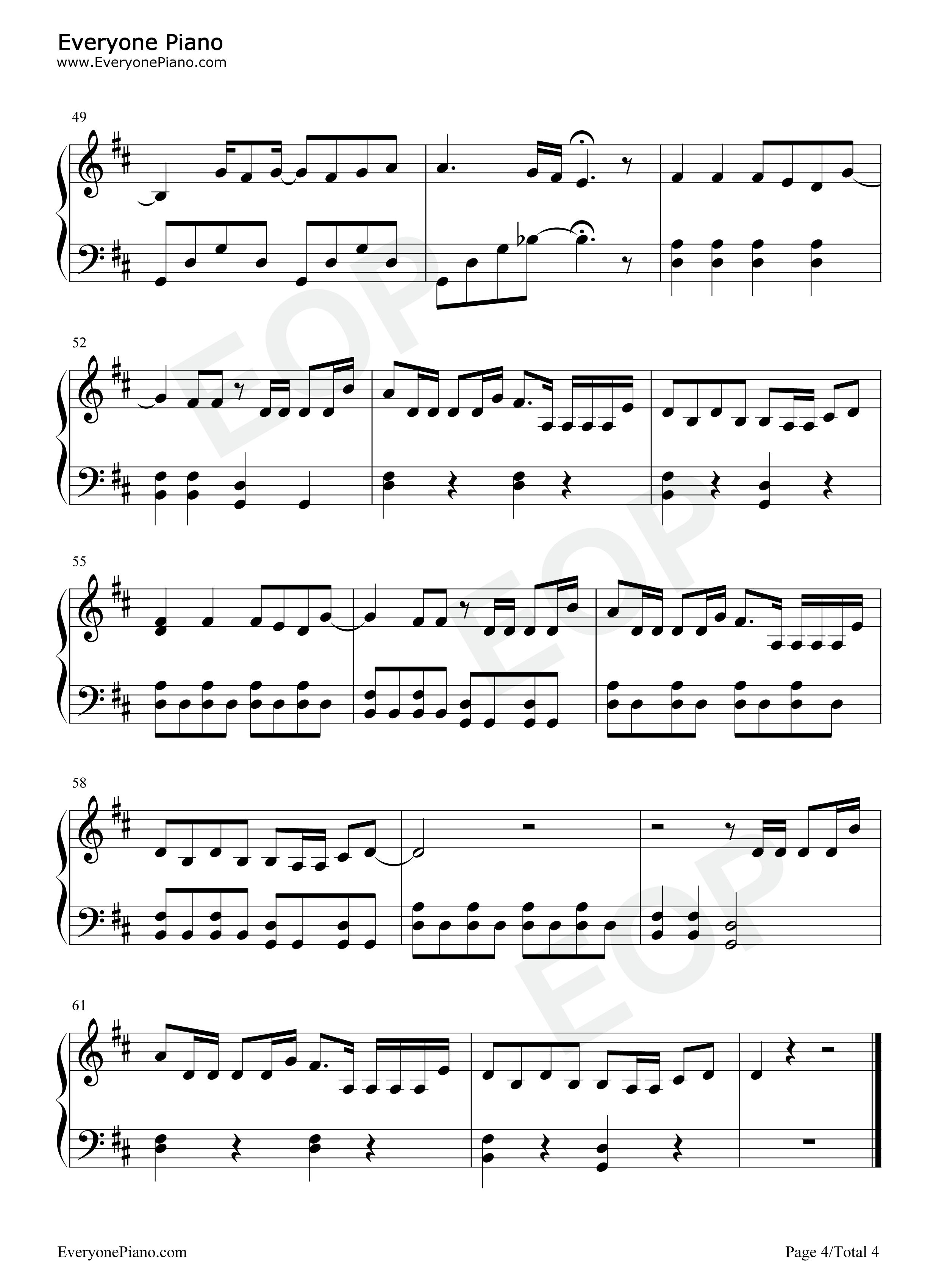 Left_and_Right钢琴谱_Charlie_Puth_田柾国_防弹少年团