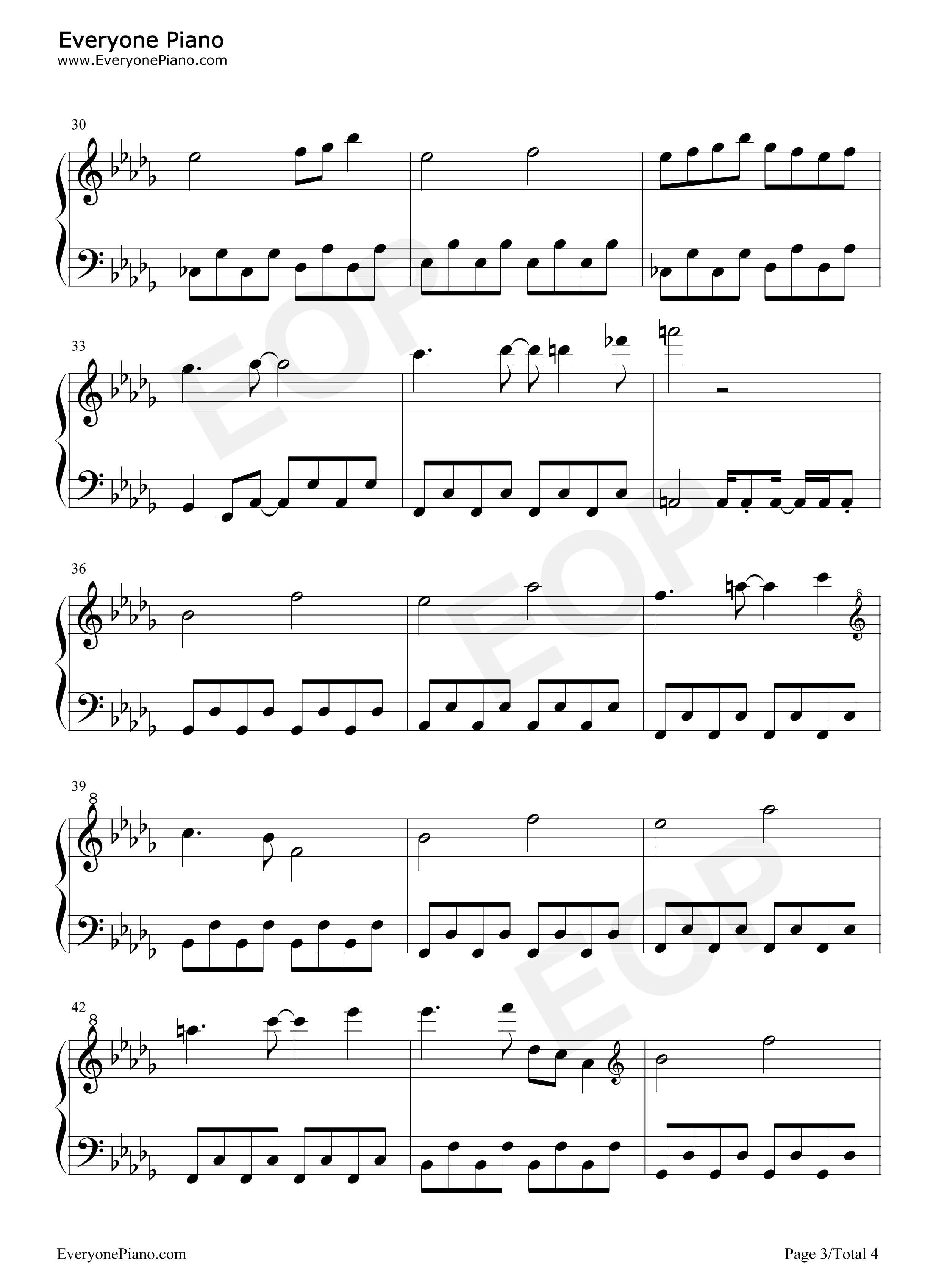 泡沫_哀のまほろば钢琴谱_幽闭星光