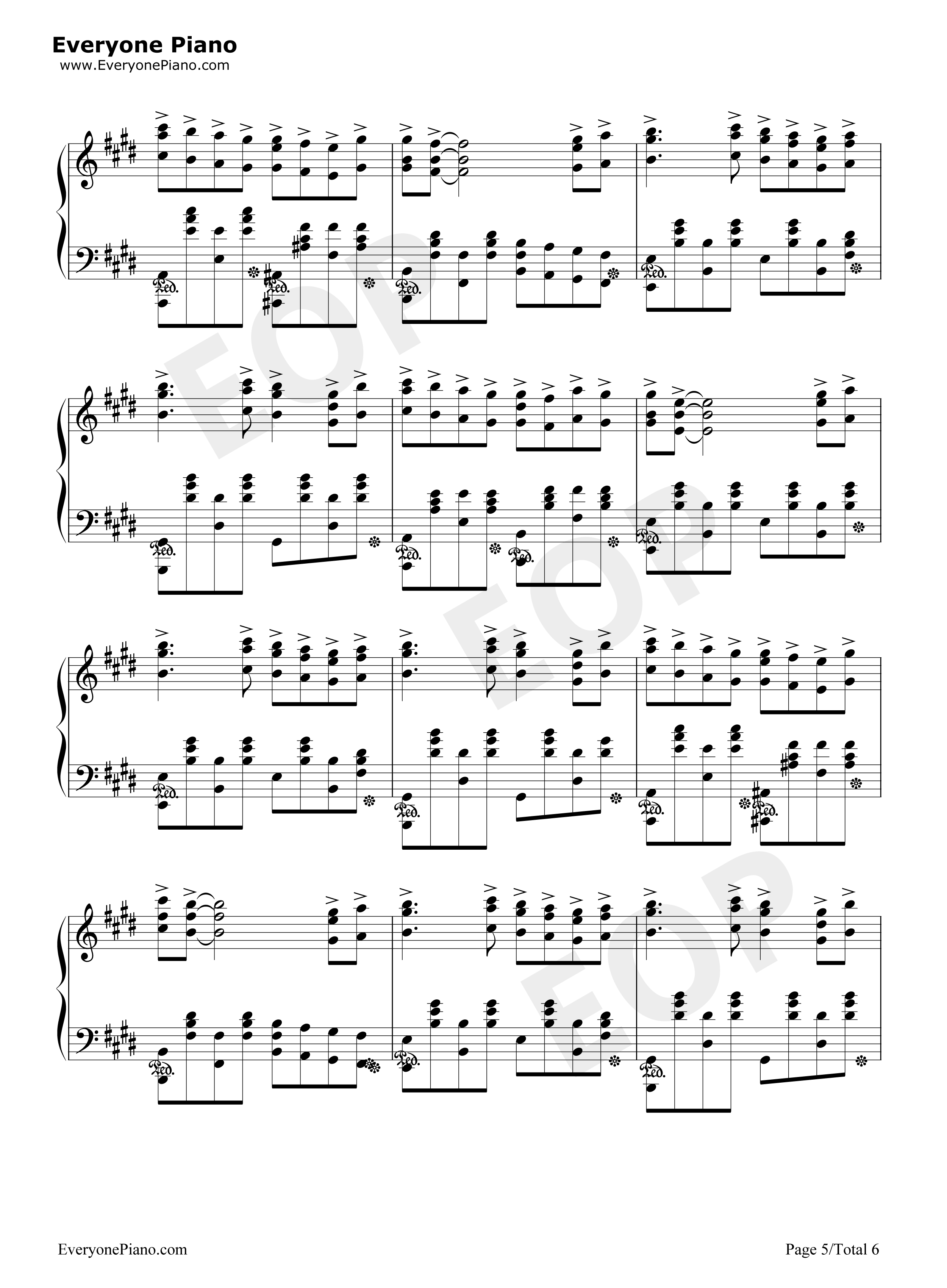 Lost_my_music钢琴谱_平野绫