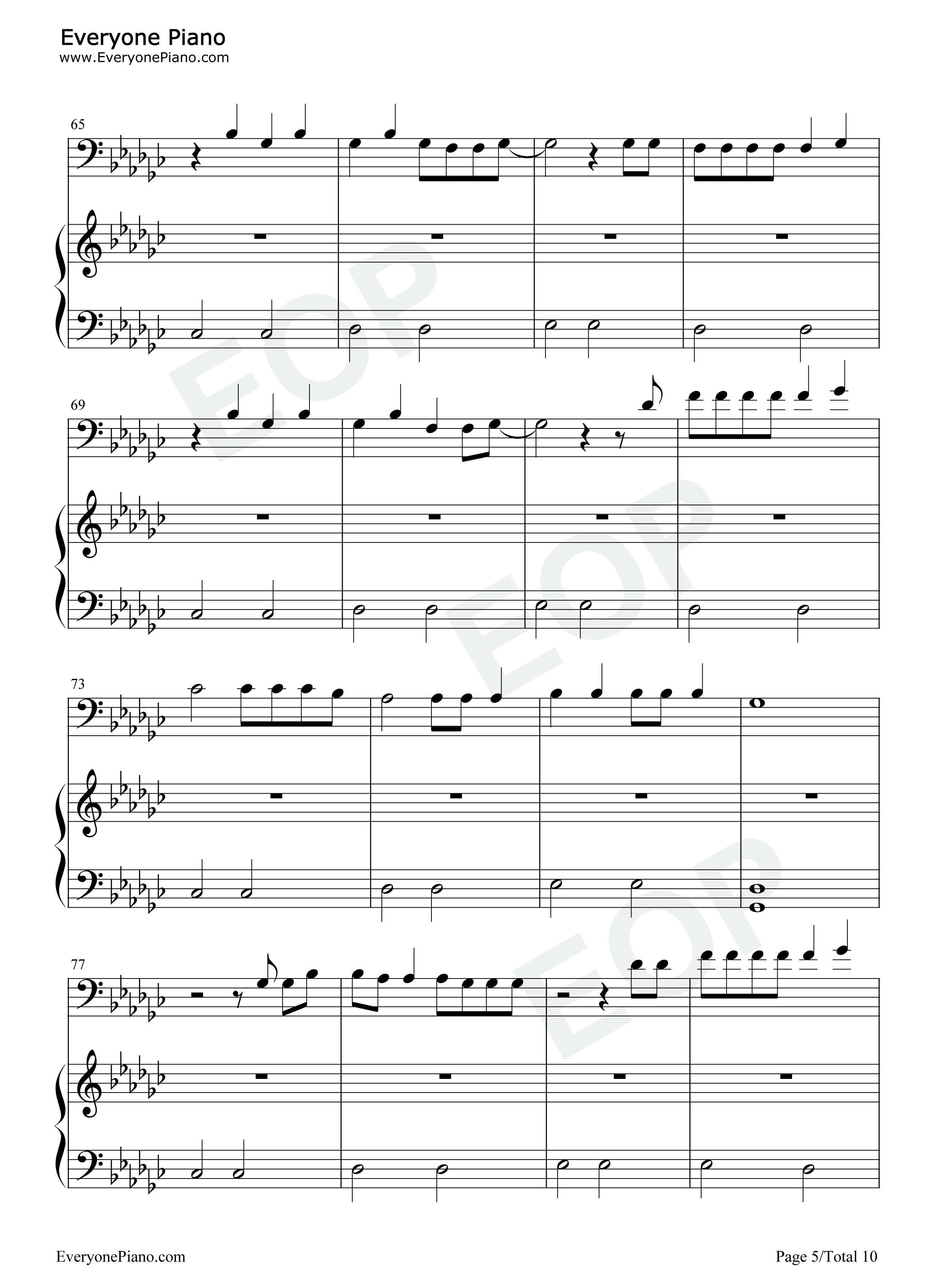 Exile钢琴谱_Taylor_Swift_Bon_Iver