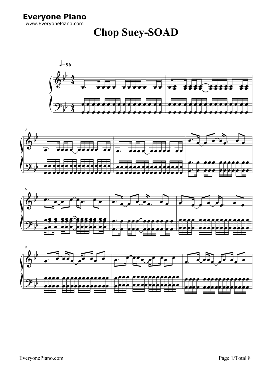 Chop_Suey钢琴谱_System_of_a_Down