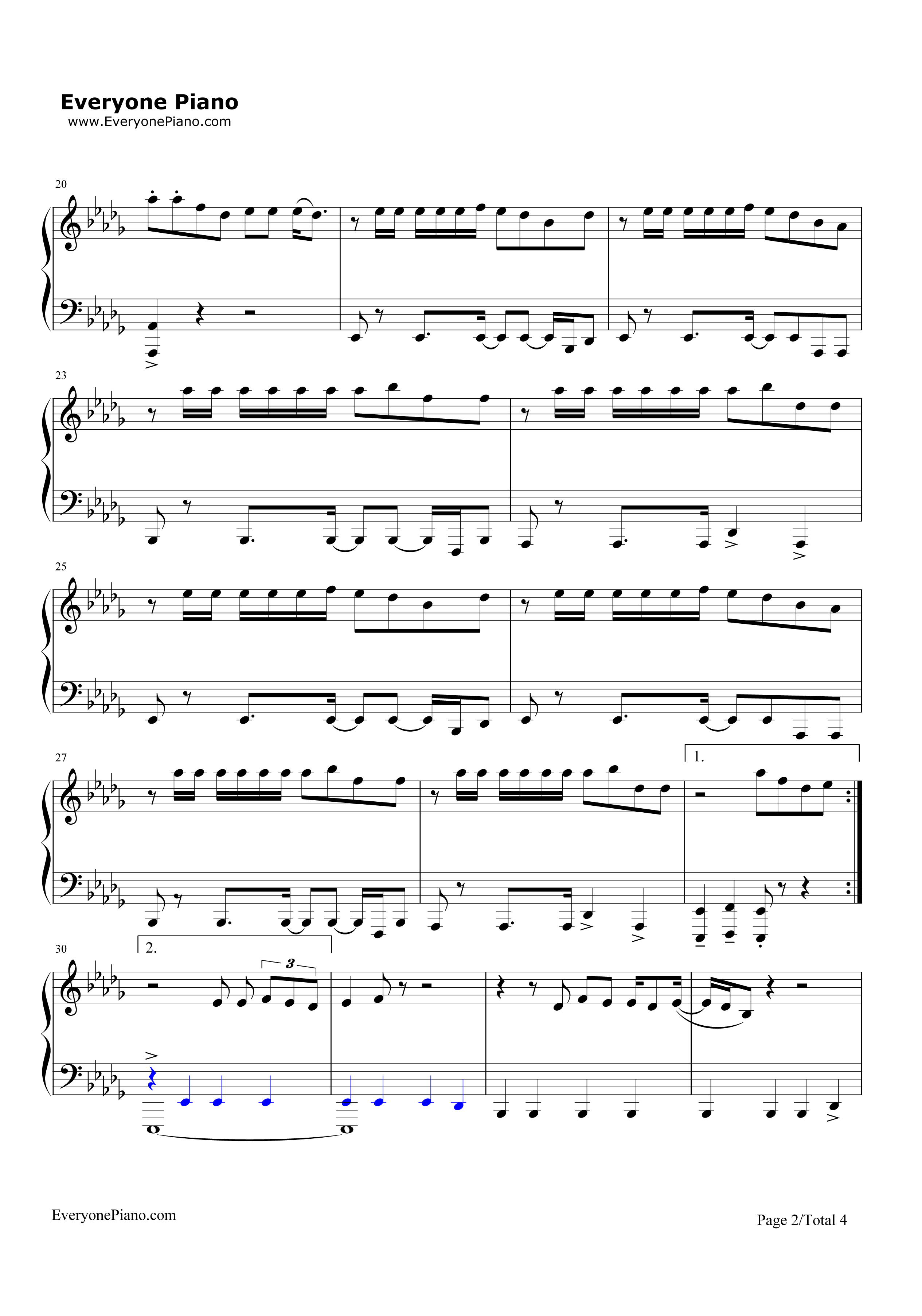 Come_and_Get_It钢琴谱_John_Newman