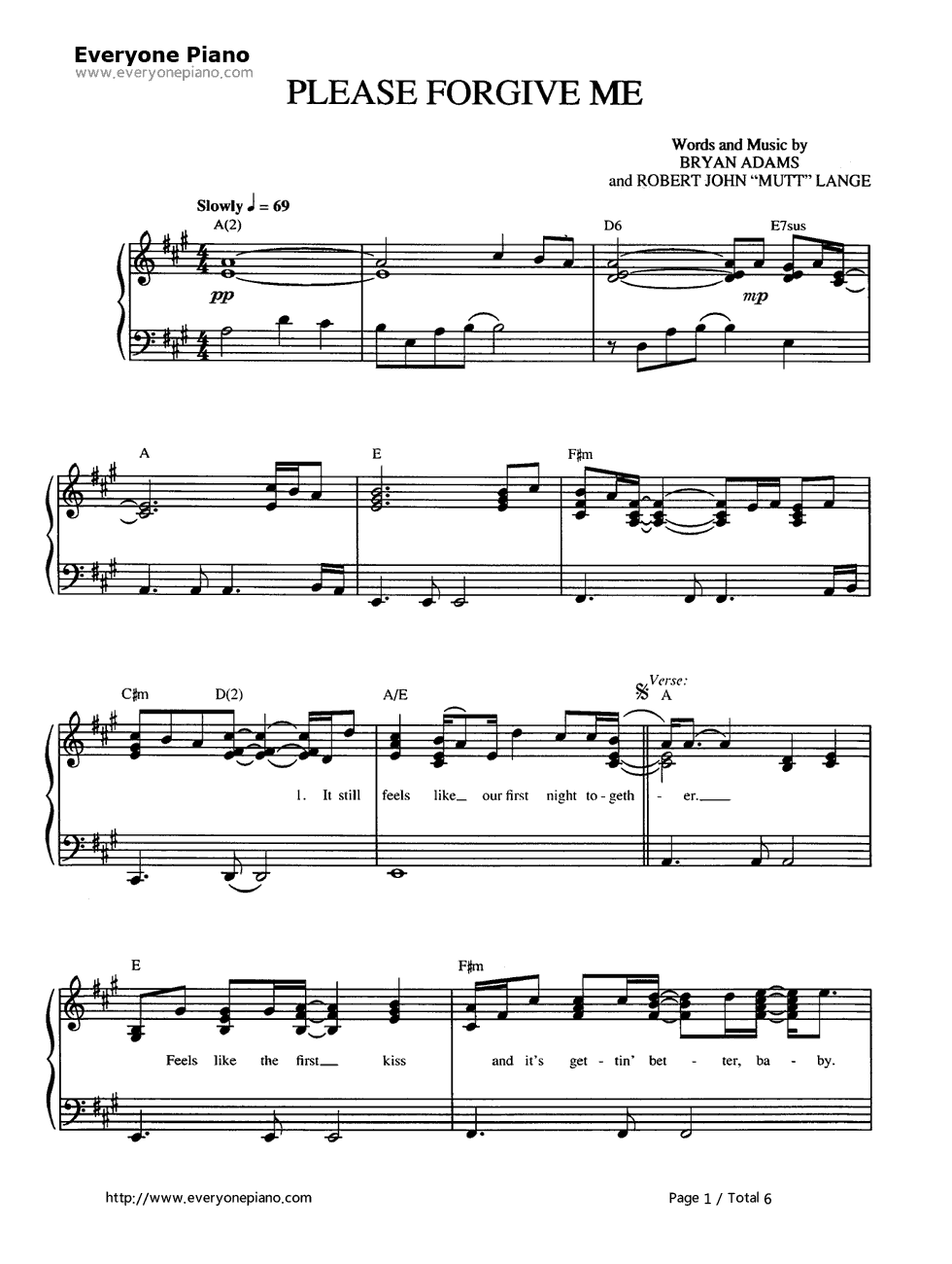 Please_Forgive_Me钢琴谱_Bryan_Adams　布莱恩·亚当斯