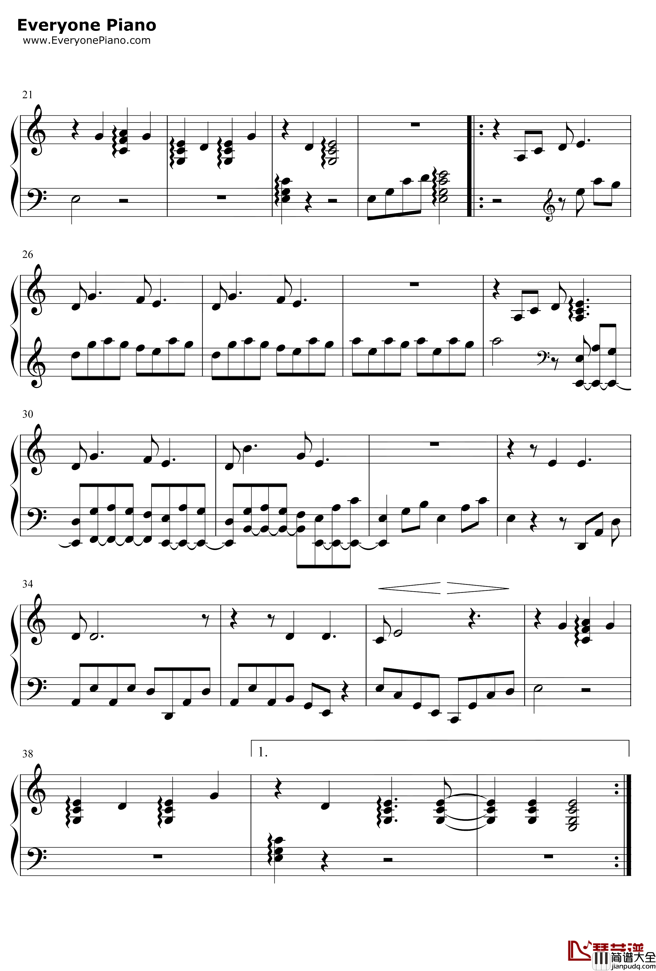 ニリンソウ钢琴谱_細井聡司_二轮草_Rewrite神户小鸟主题BGM