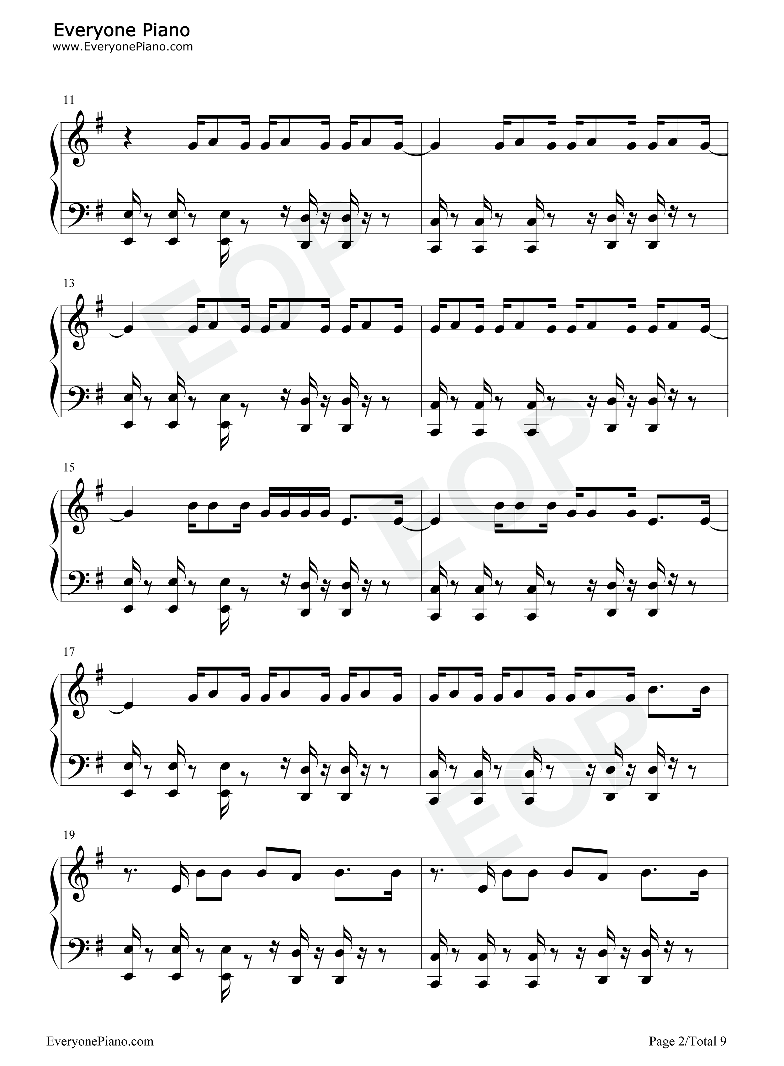 Girl_like_Me钢琴谱_Black_Eyed_Peas_Shakira