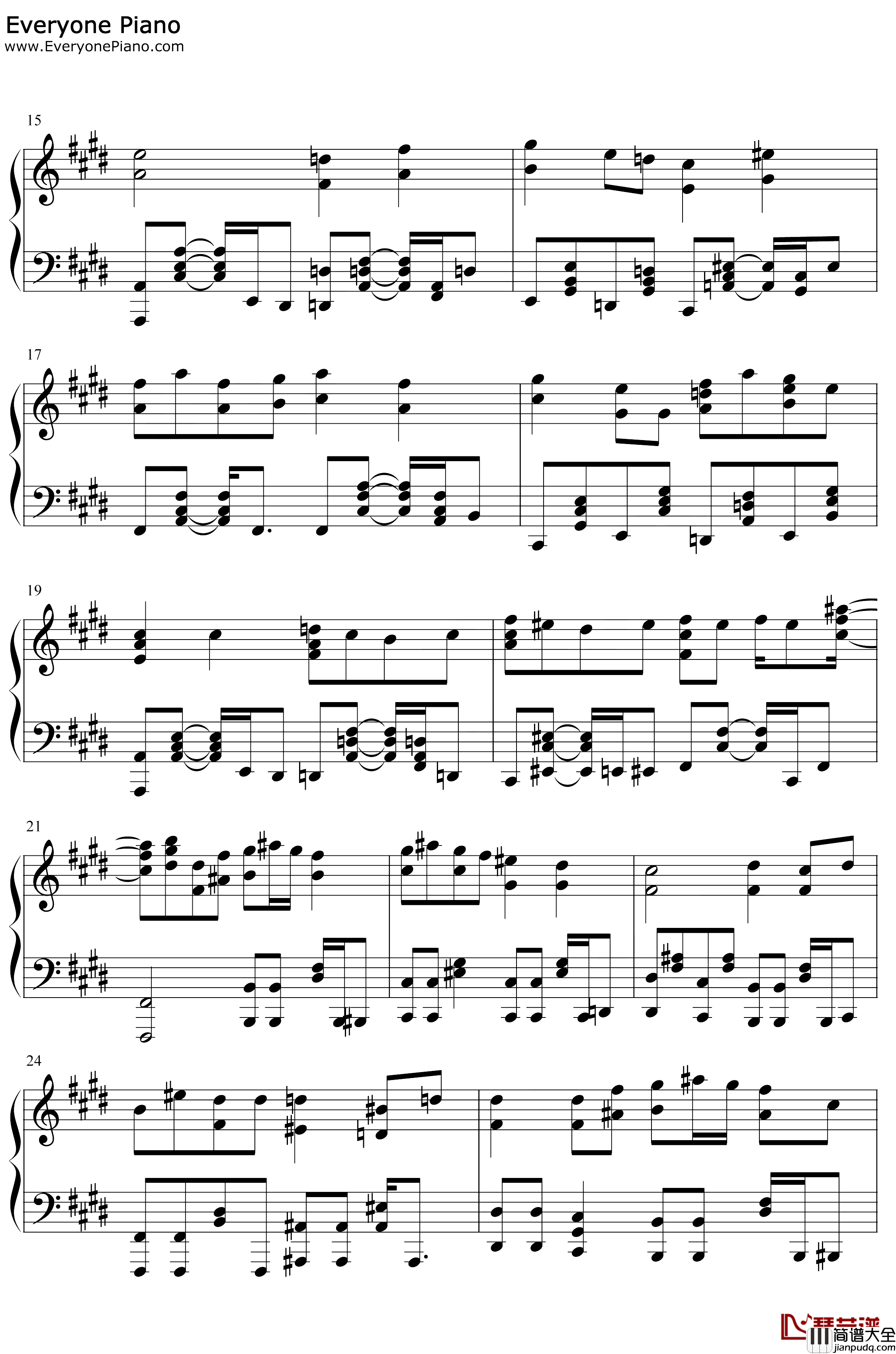 パプリカ钢琴谱_Foorin_红辣椒_NHK2020奥运会应援歌曲