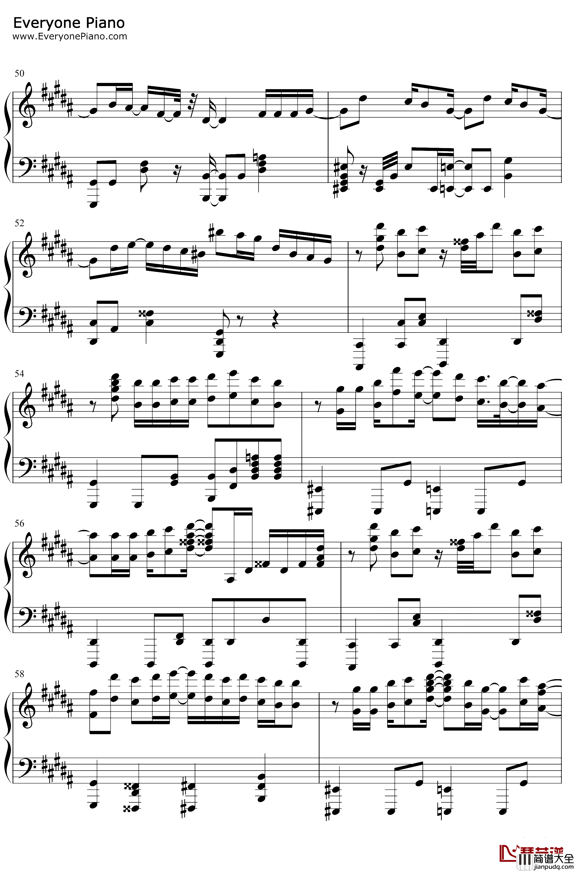 感電钢琴谱_米津玄师_感电_MIU404主题曲