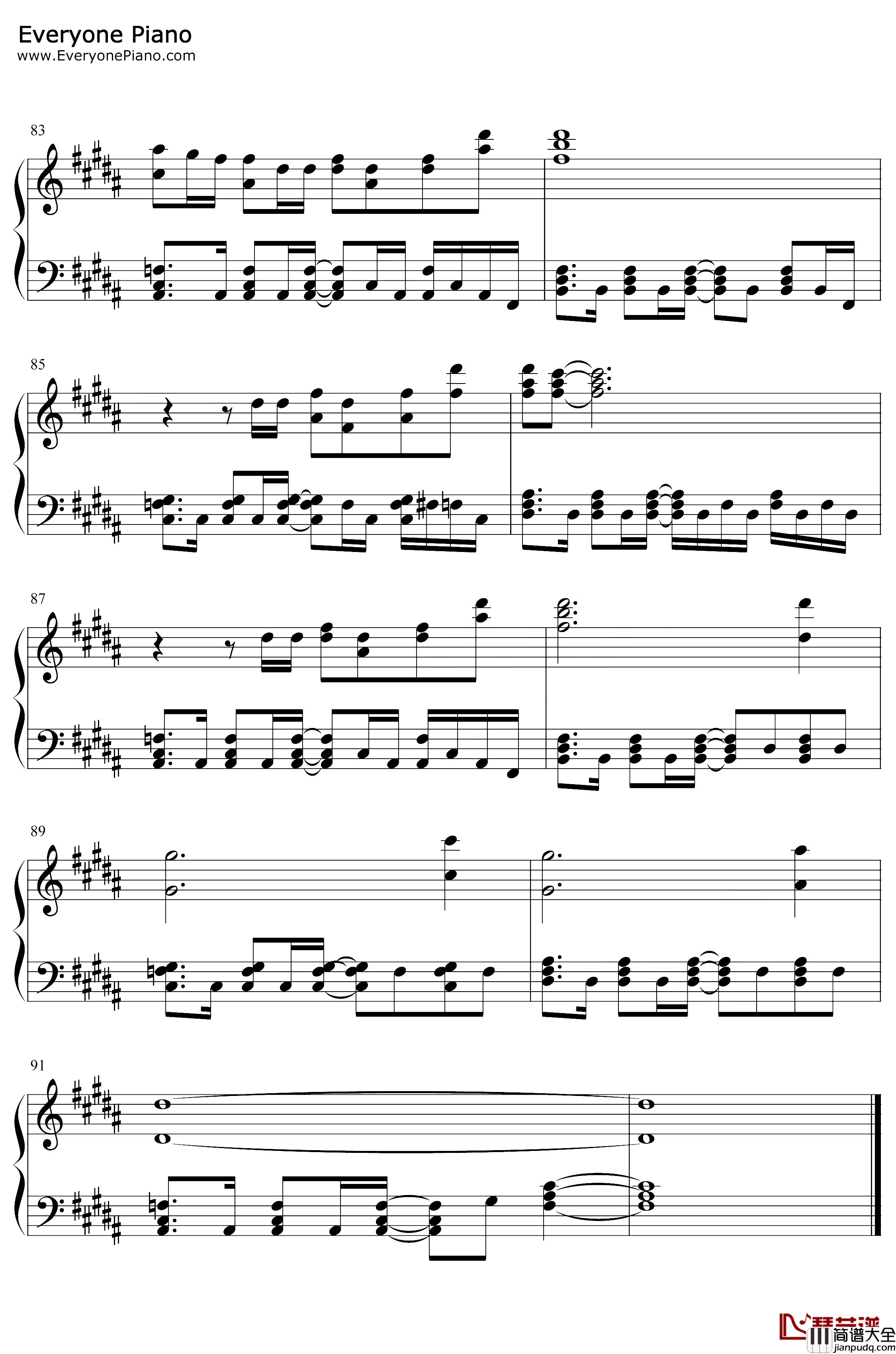 モラトリアム钢琴谱_Omoinotake_鸣鸟不飞乌云密布主题曲