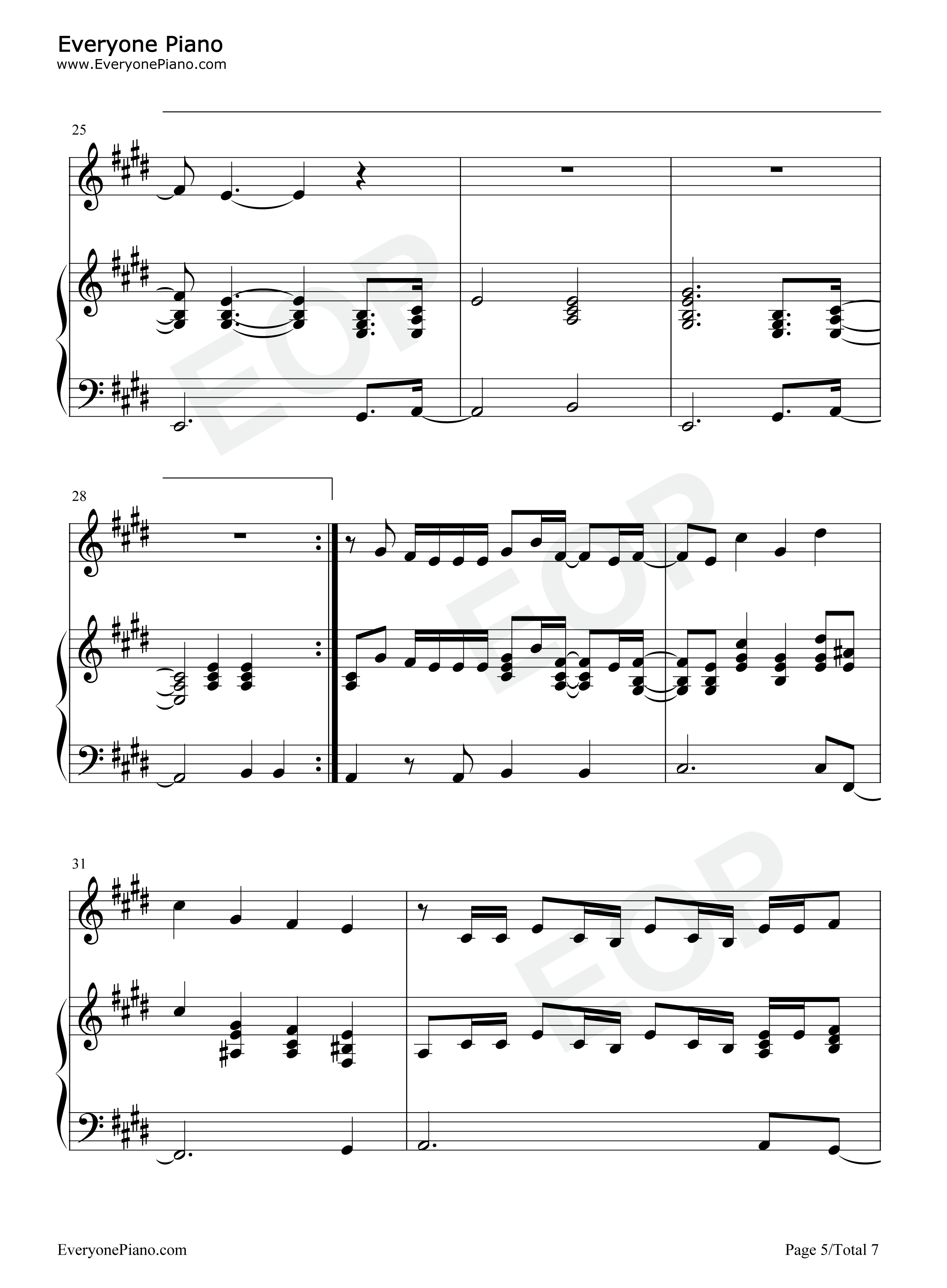 Always_Be_My_Baby钢琴谱_Mariah_Carey