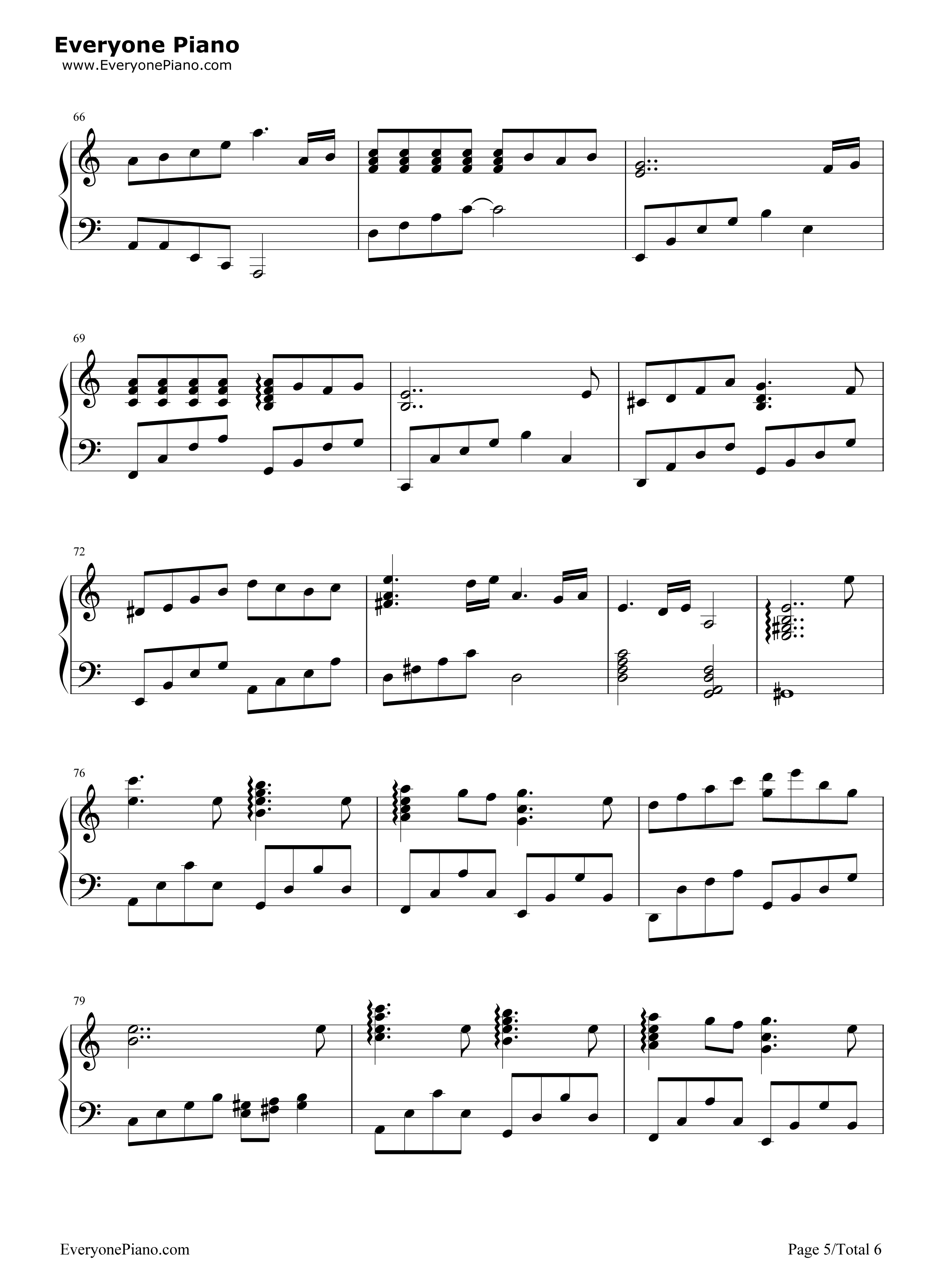 更替的四季钢琴谱_久石让__Joe_Hisaishi_宫崎骏