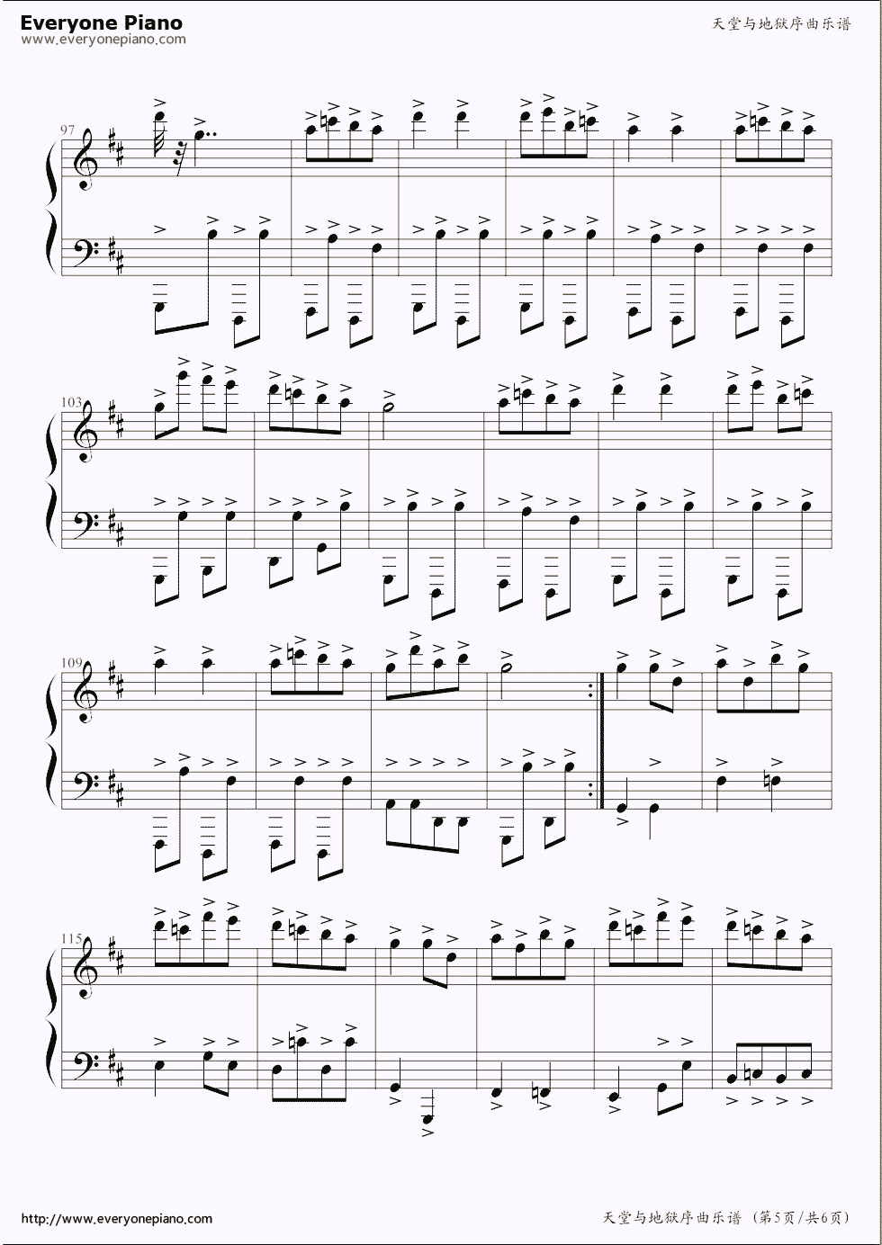 康康舞曲钢琴谱_古天乐