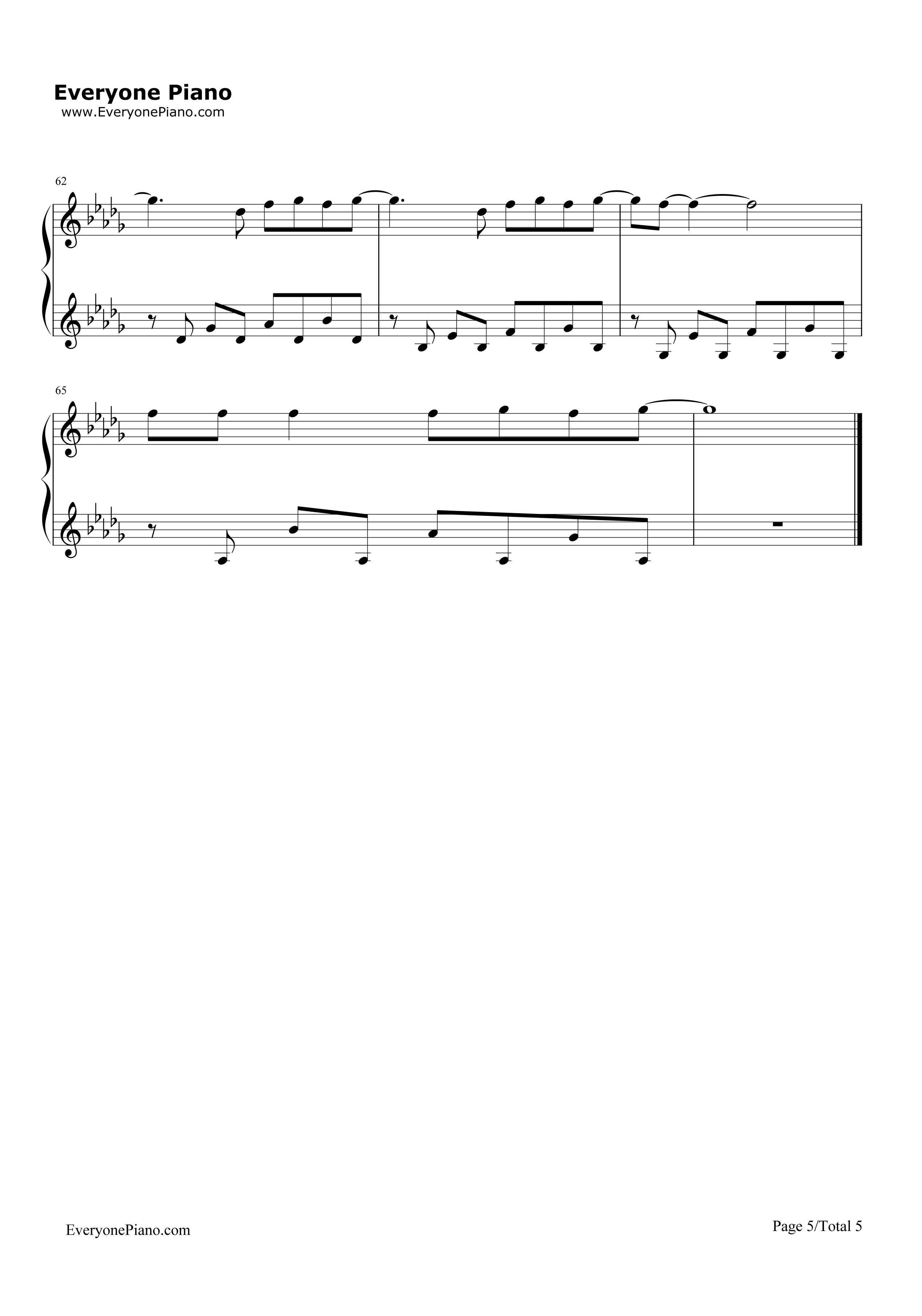 Untitled钢琴谱_Simple_Plan