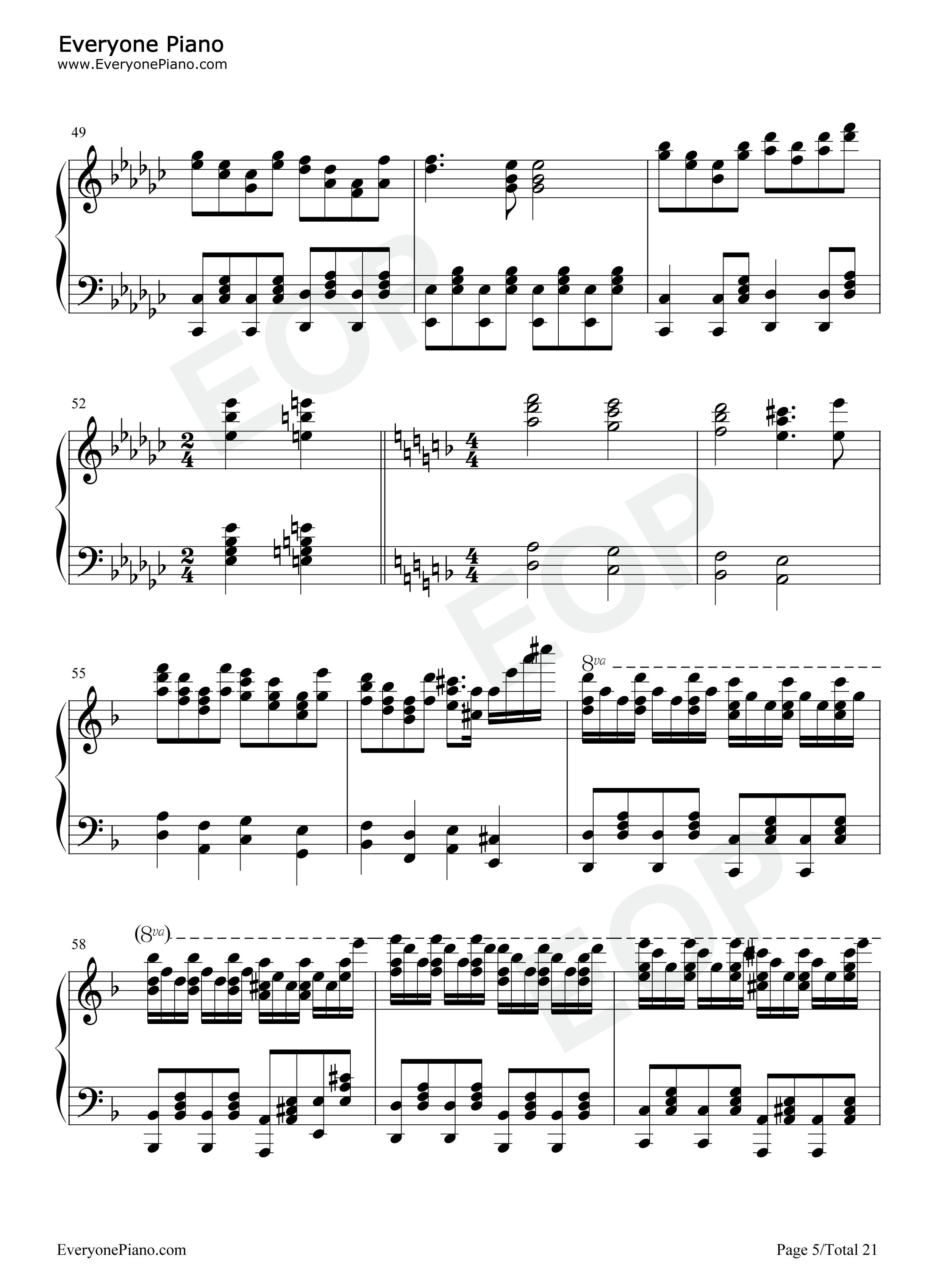 Touhou_Piano_Medley钢琴谱_Touhou