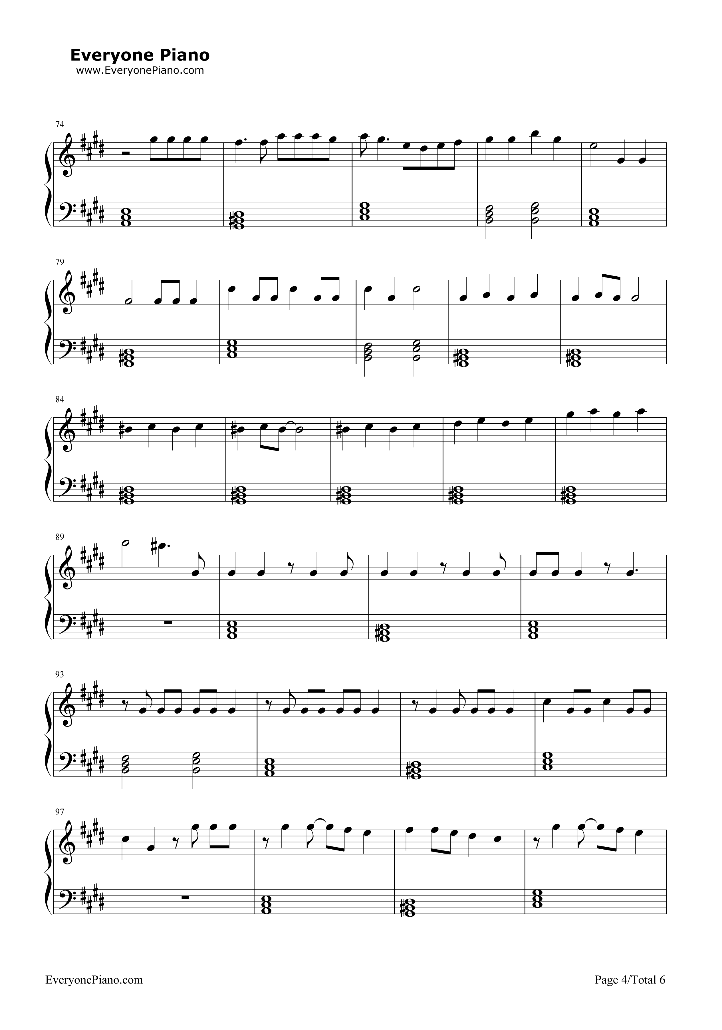 No钢琴谱_Meghan_Trainor