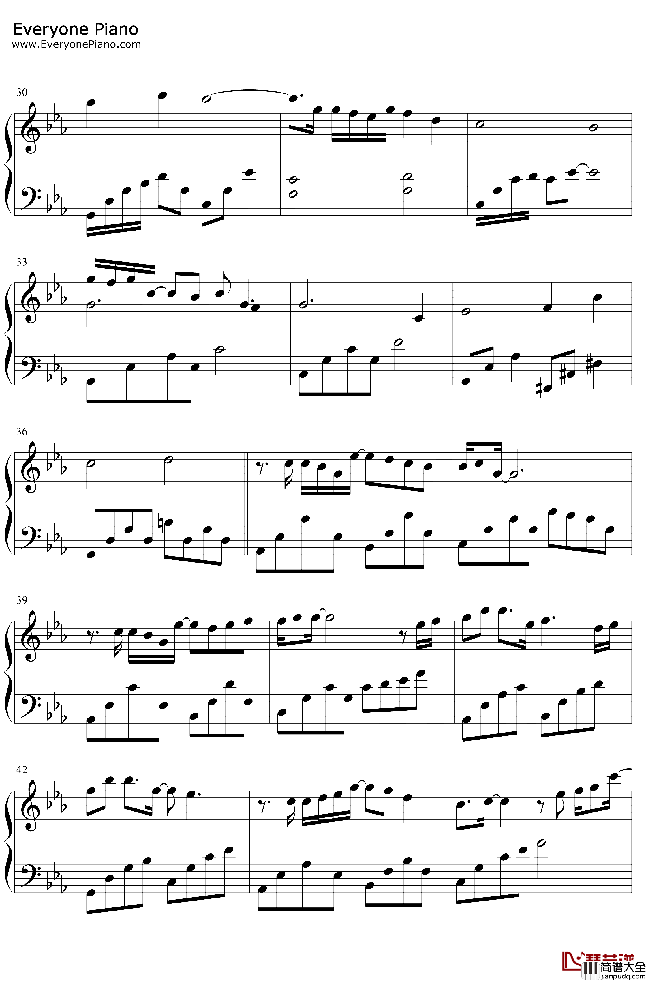与卿钢琴谱_周深_掌门太忙手游主题曲