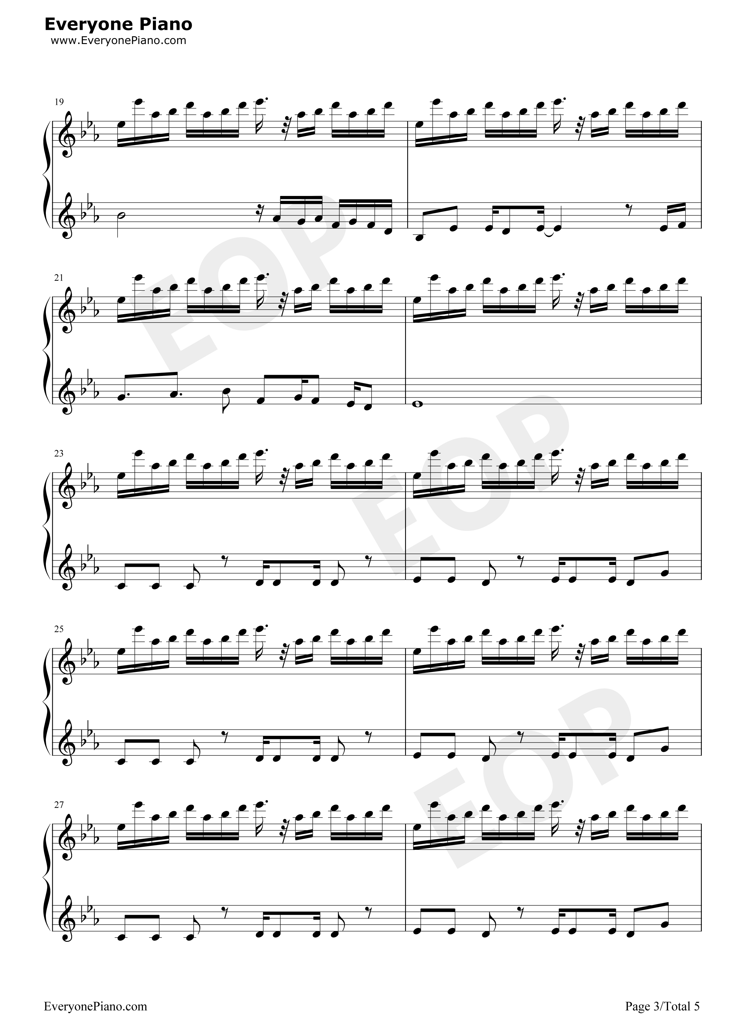 僵尸王博士的复仇主题曲钢琴谱_Plants_vs._Zombies