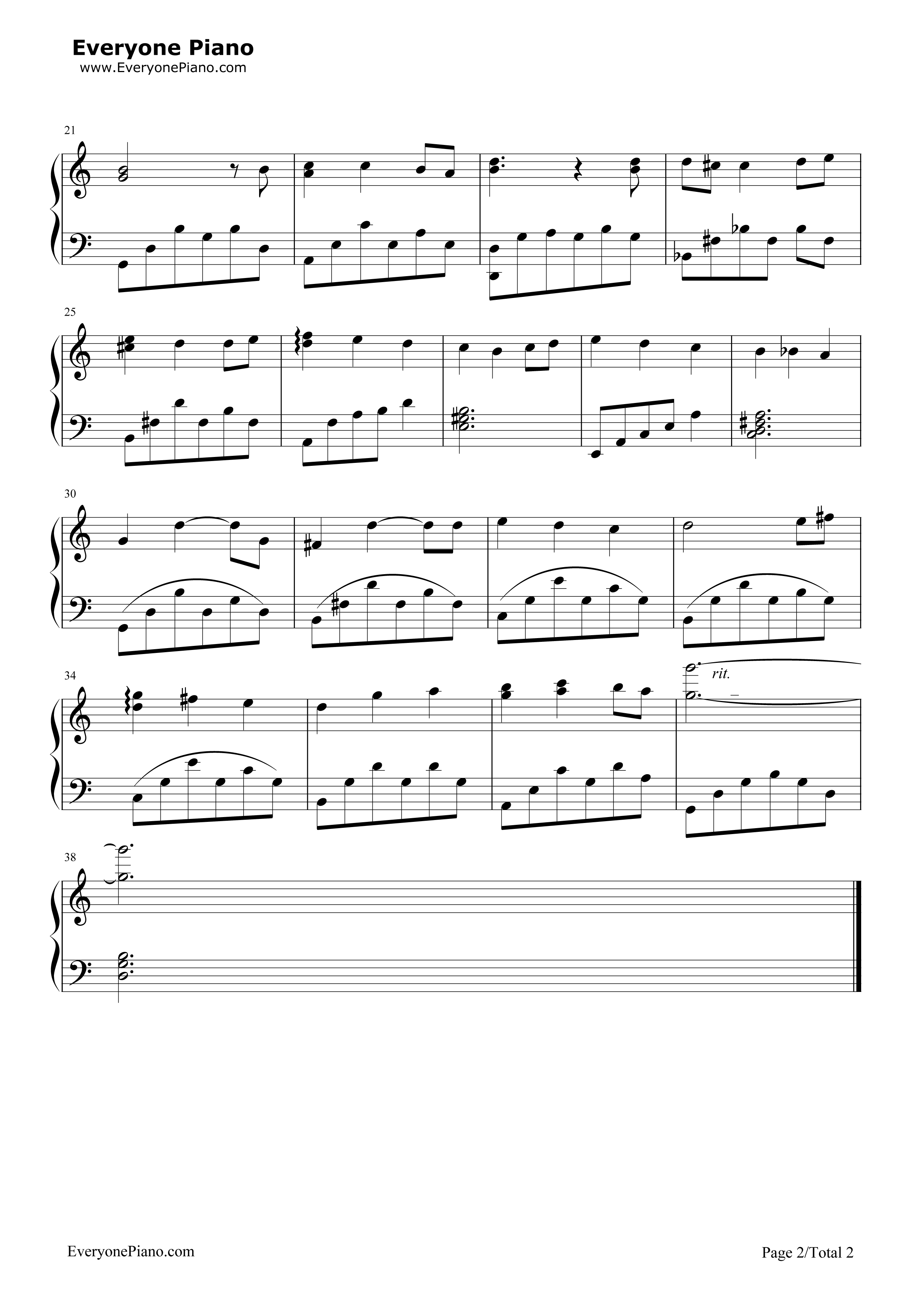 重新开始钢琴谱_久石让__Joe_Hisaishi_宫崎骏