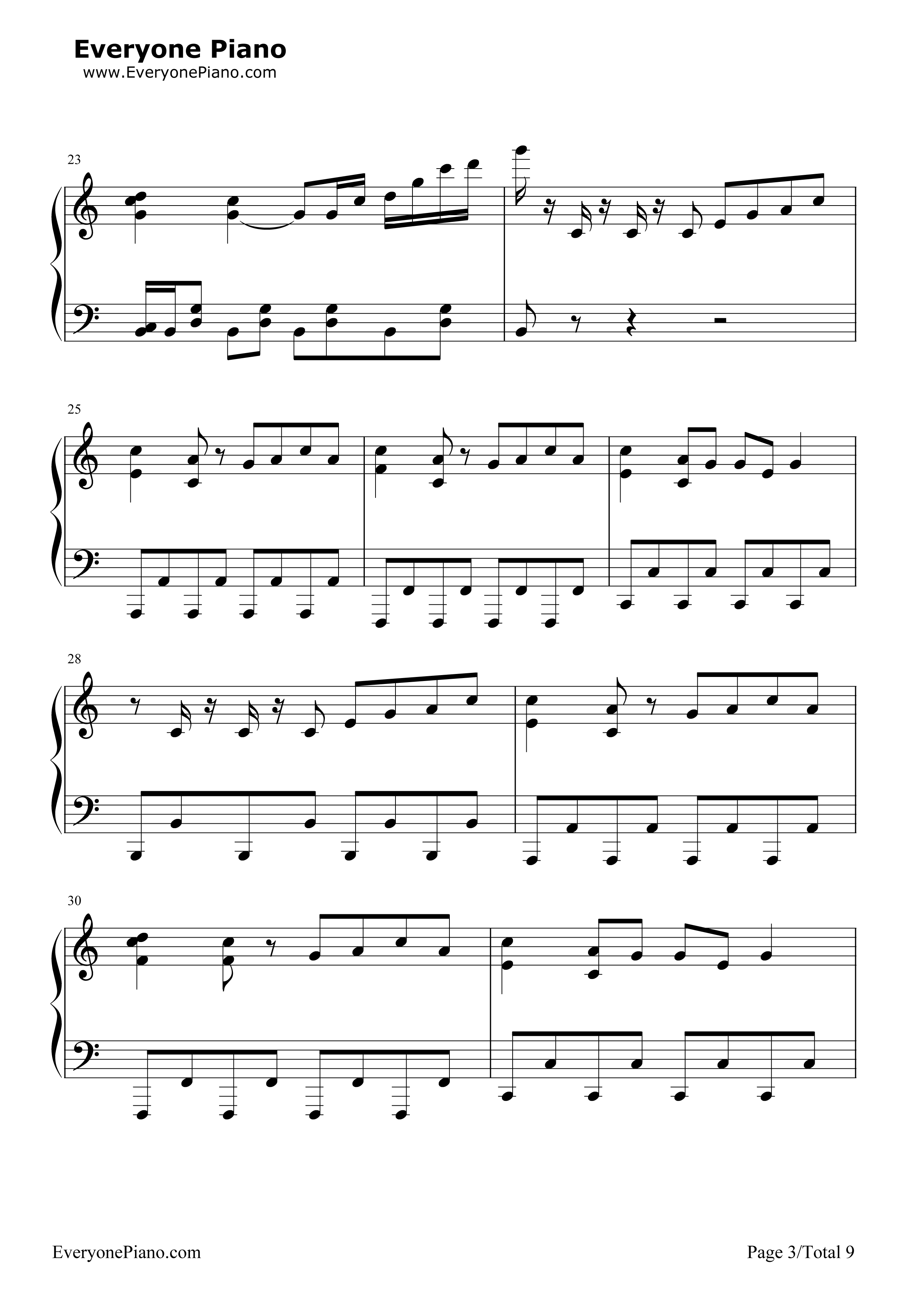Stronger_(What_Doesn't_Kill_You)钢琴谱_Kelly_Clarkson
