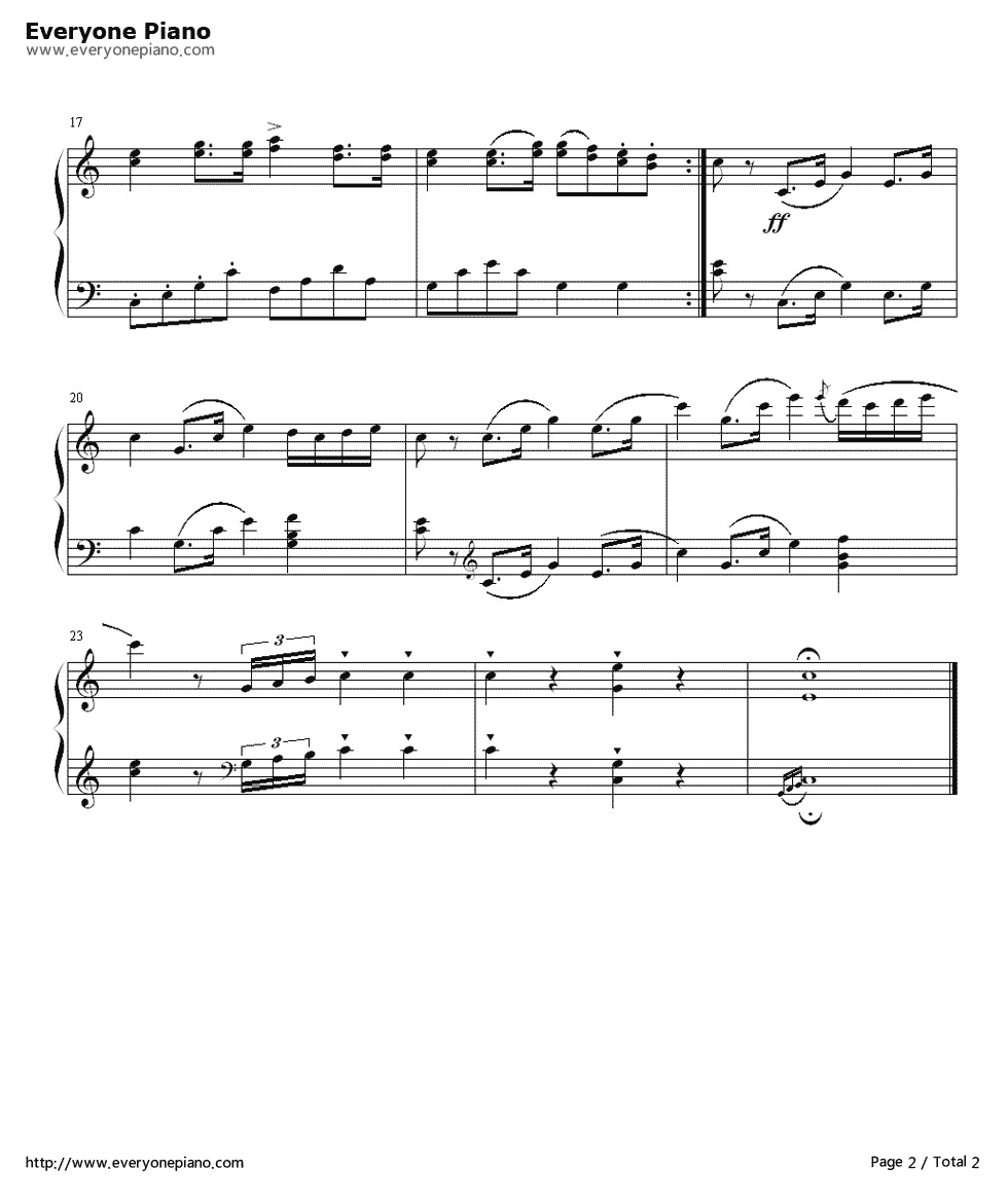 咏叹调钢琴谱_莫扎特__Mozart