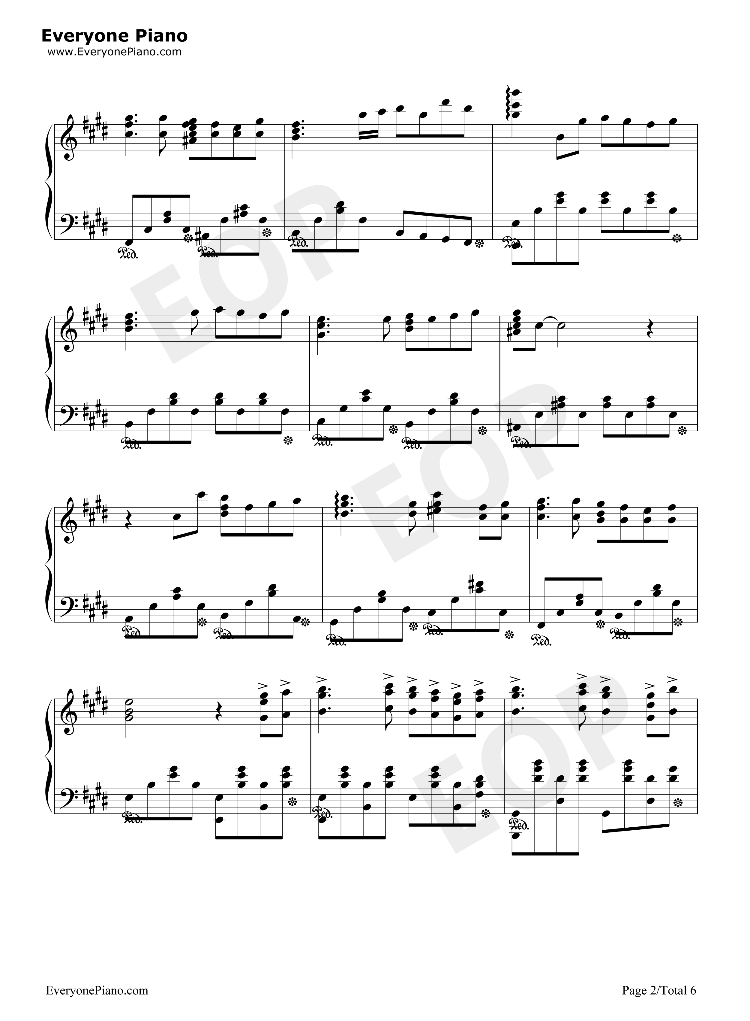 Lost_my_music钢琴谱_平野绫