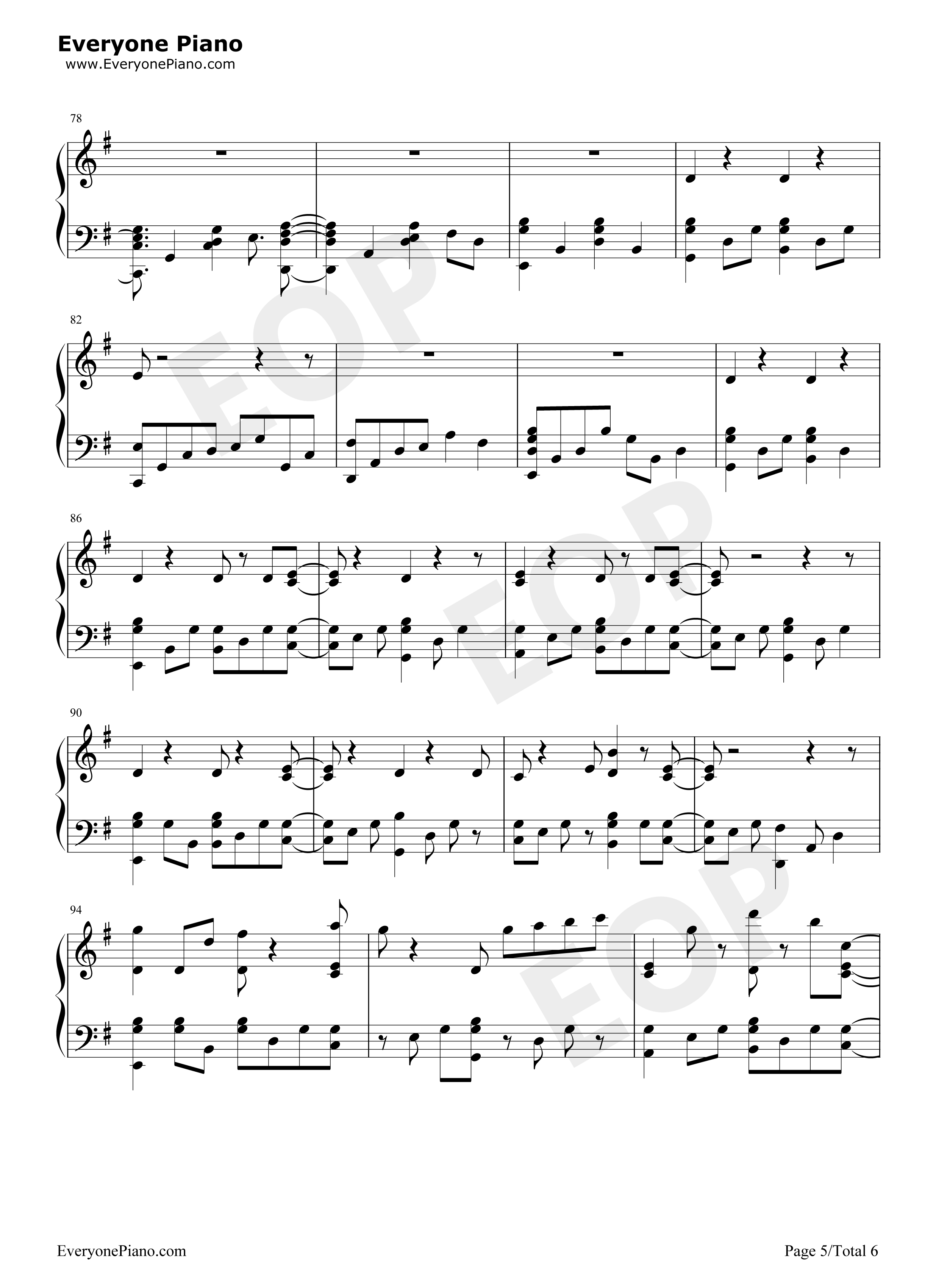 You_Be_Love钢琴谱_Avicii_Billy_Raffoul