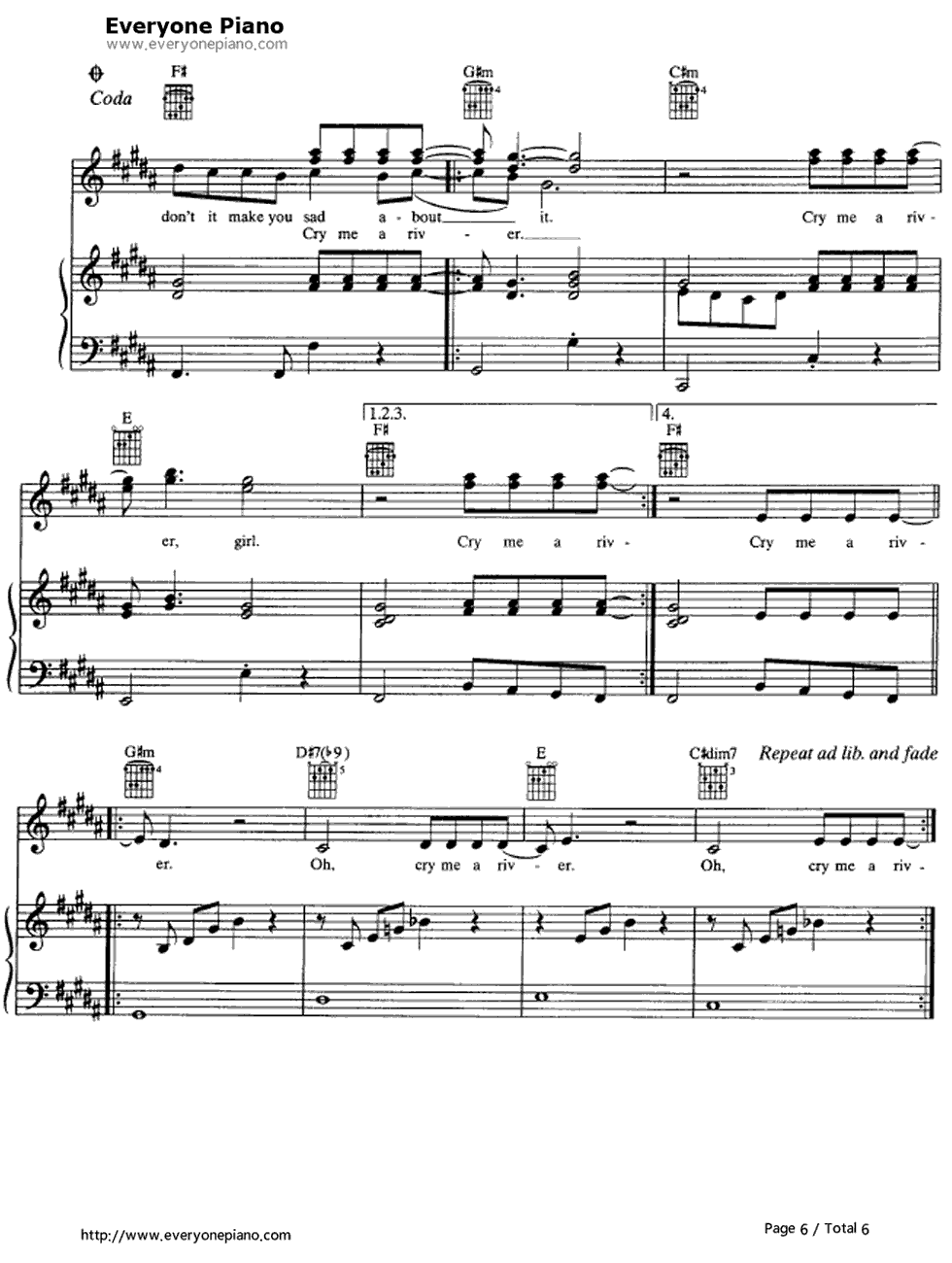 Cry_Me_a_River钢琴谱_Justin_Timberlake