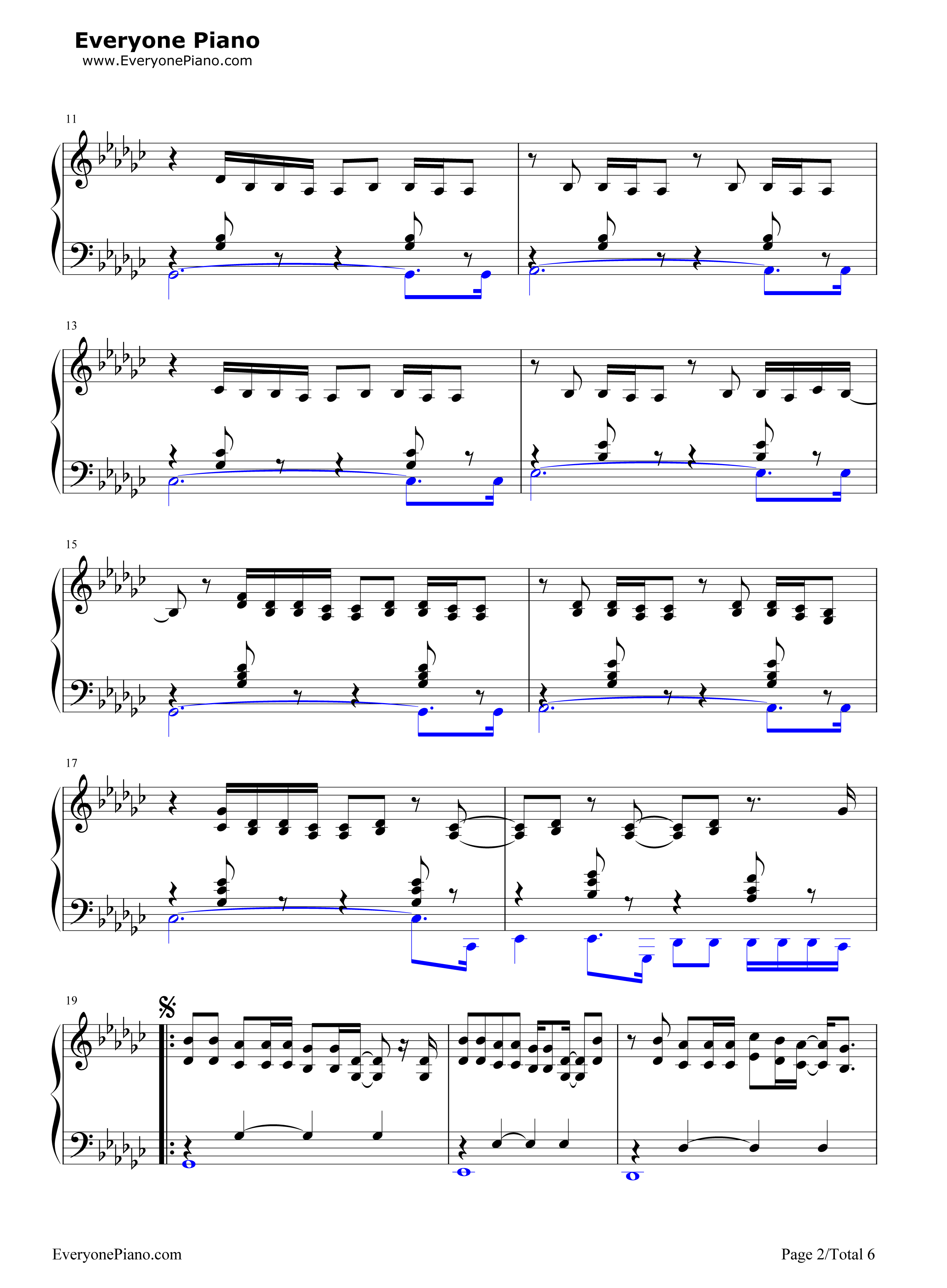 Everything_Has_Changed钢琴谱_Taylor_Swift