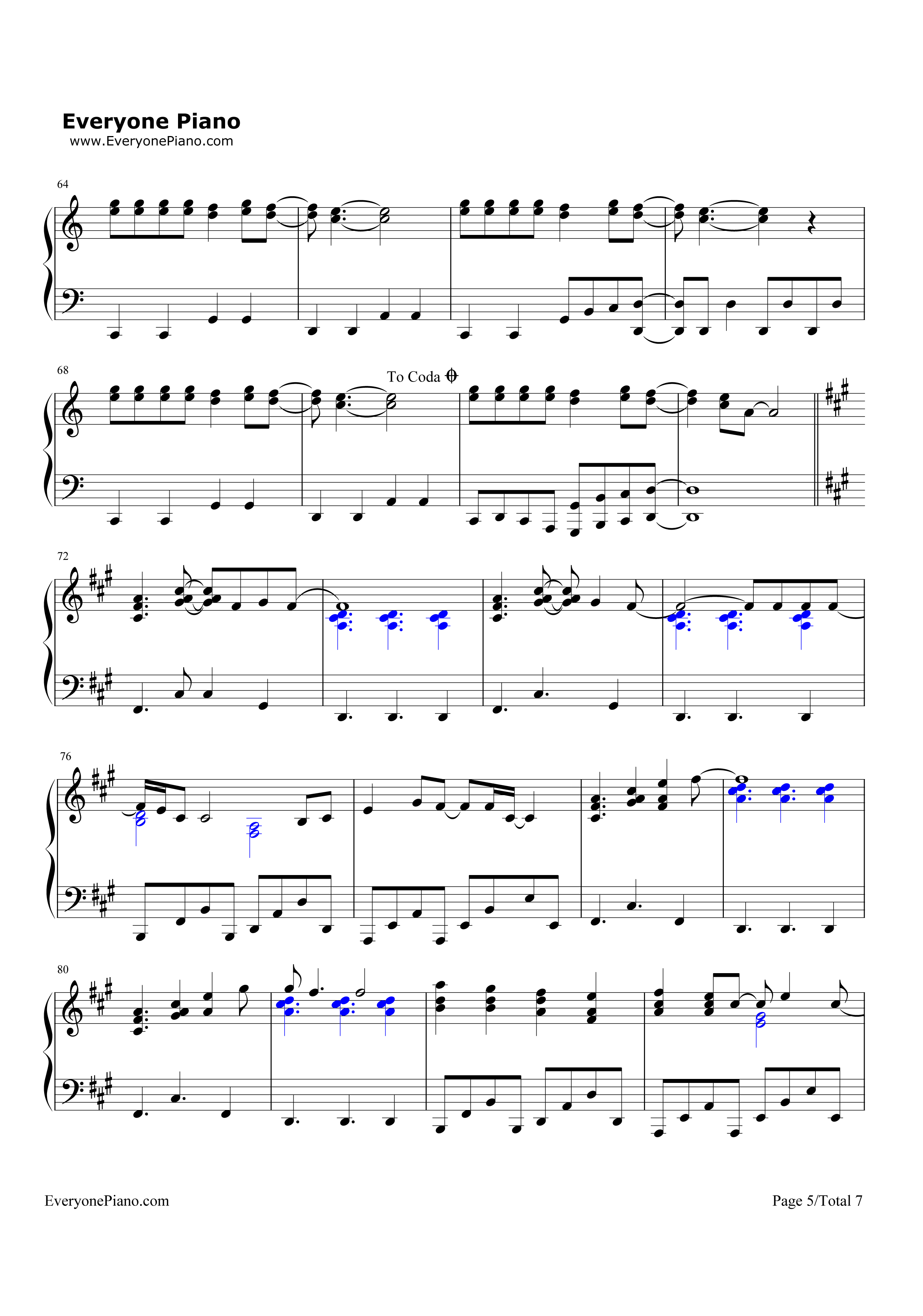 Californication钢琴谱_Red_Hot_Chili_Peppers