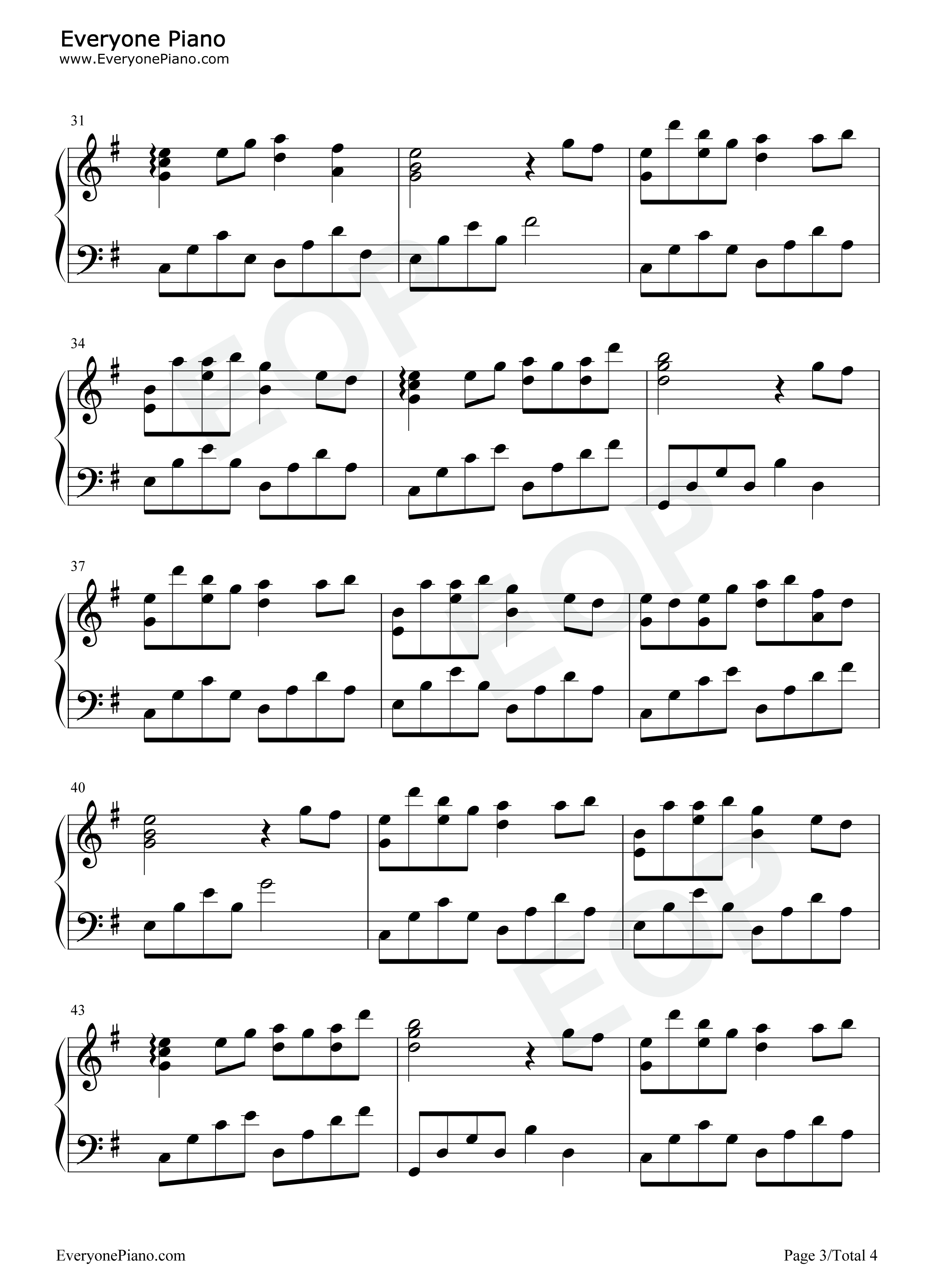 谪仙钢琴谱_伊格赛听_叶里_回音哥