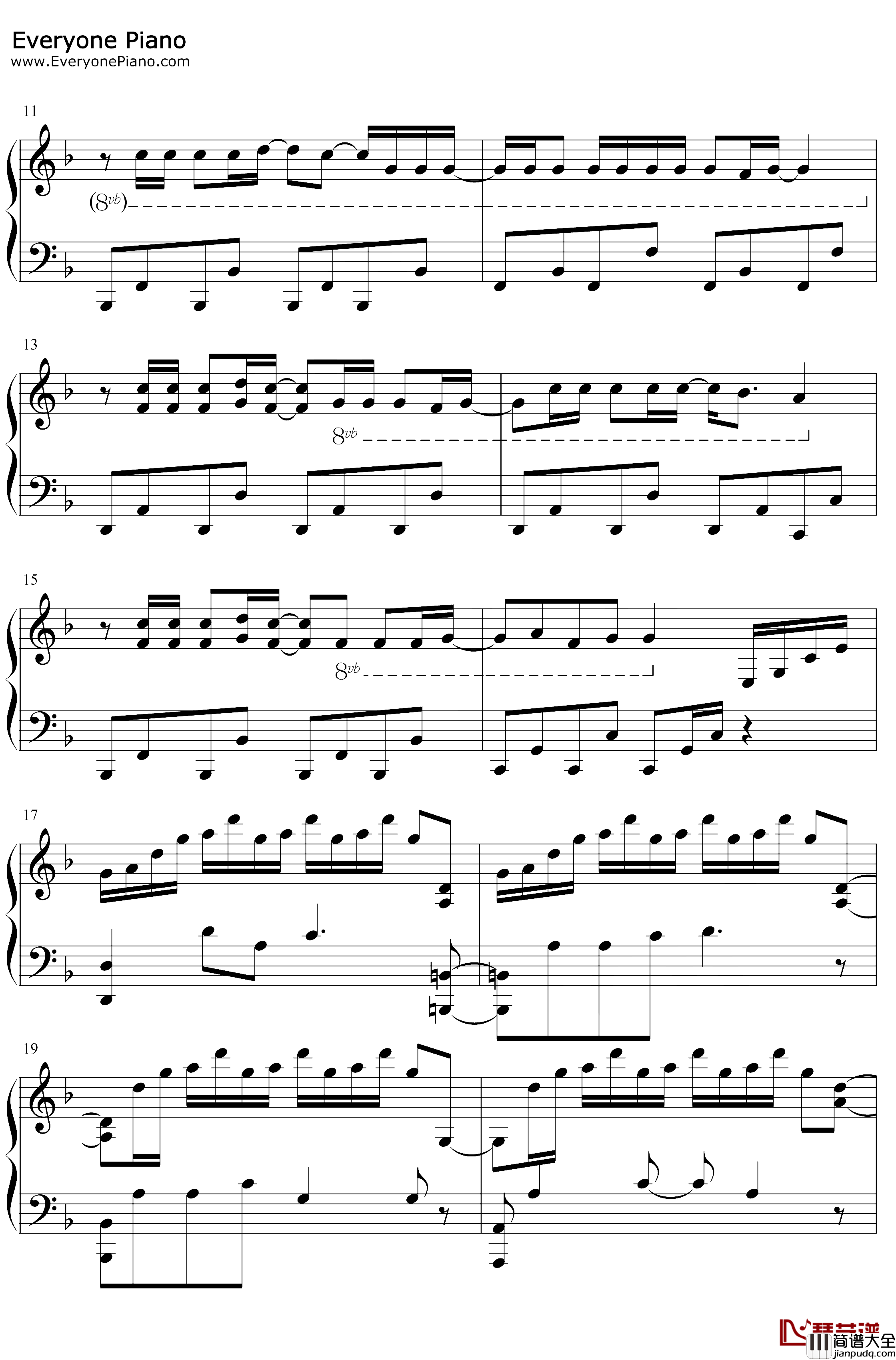 Chaos_Drifters钢琴谱_SawanoHiroyuki[nZk]Jean_KenJohnny_非枪人生第二季OP