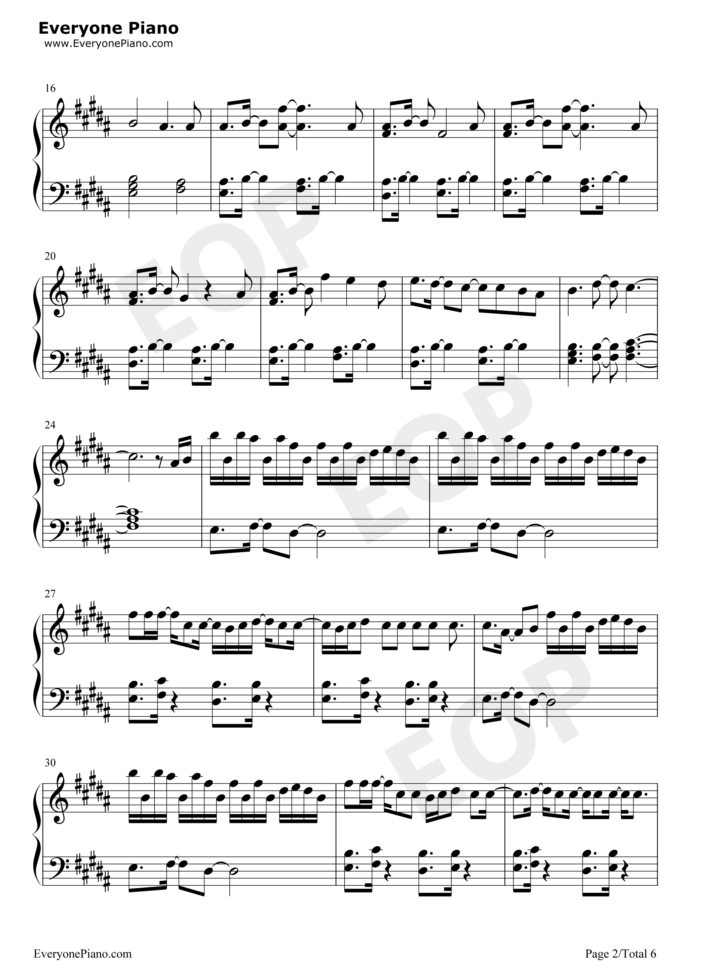 A_Thousand_Miles钢琴谱_Vanessa_Carlton