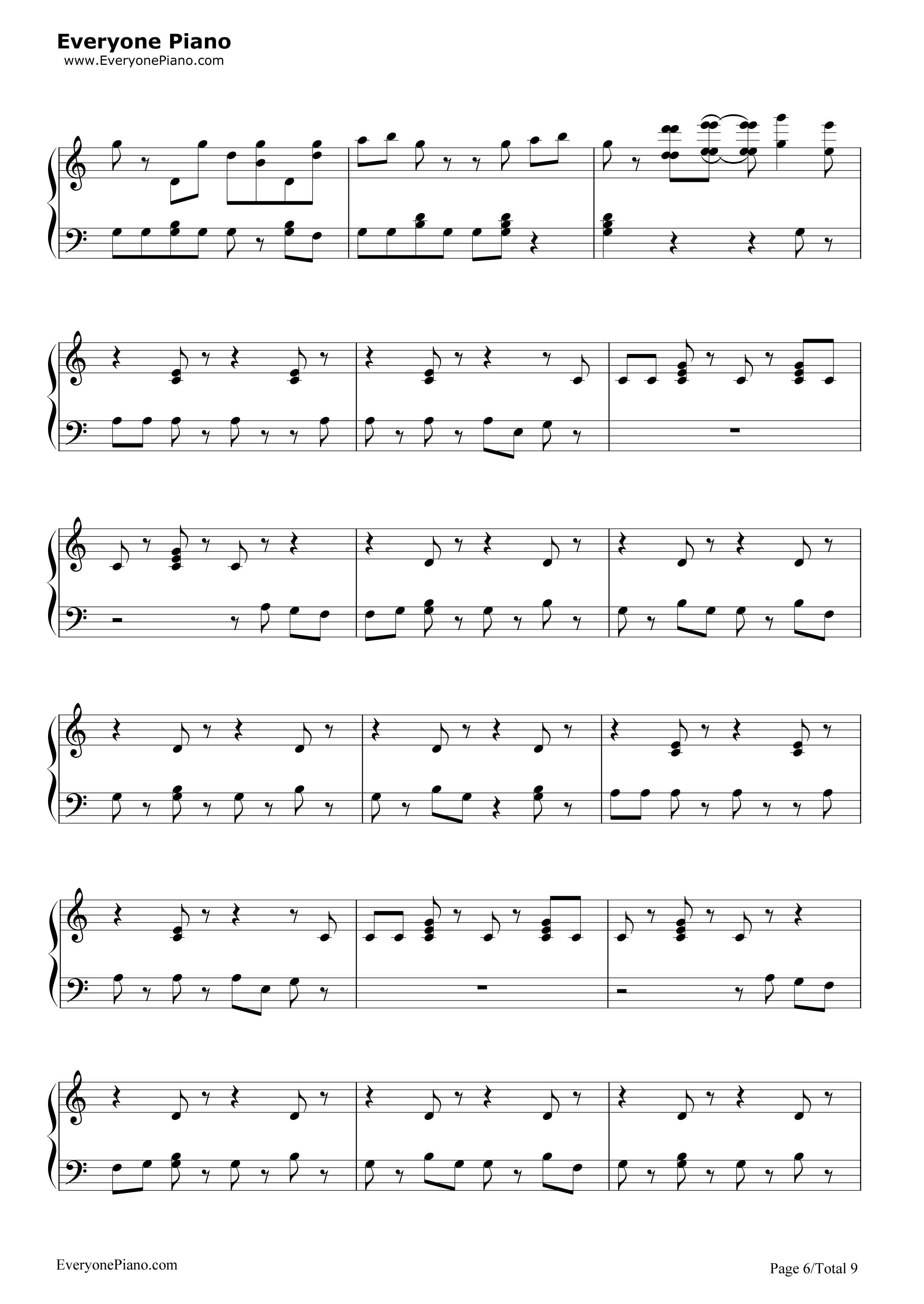 Shake_It_Off钢琴谱_Taylor_Swift