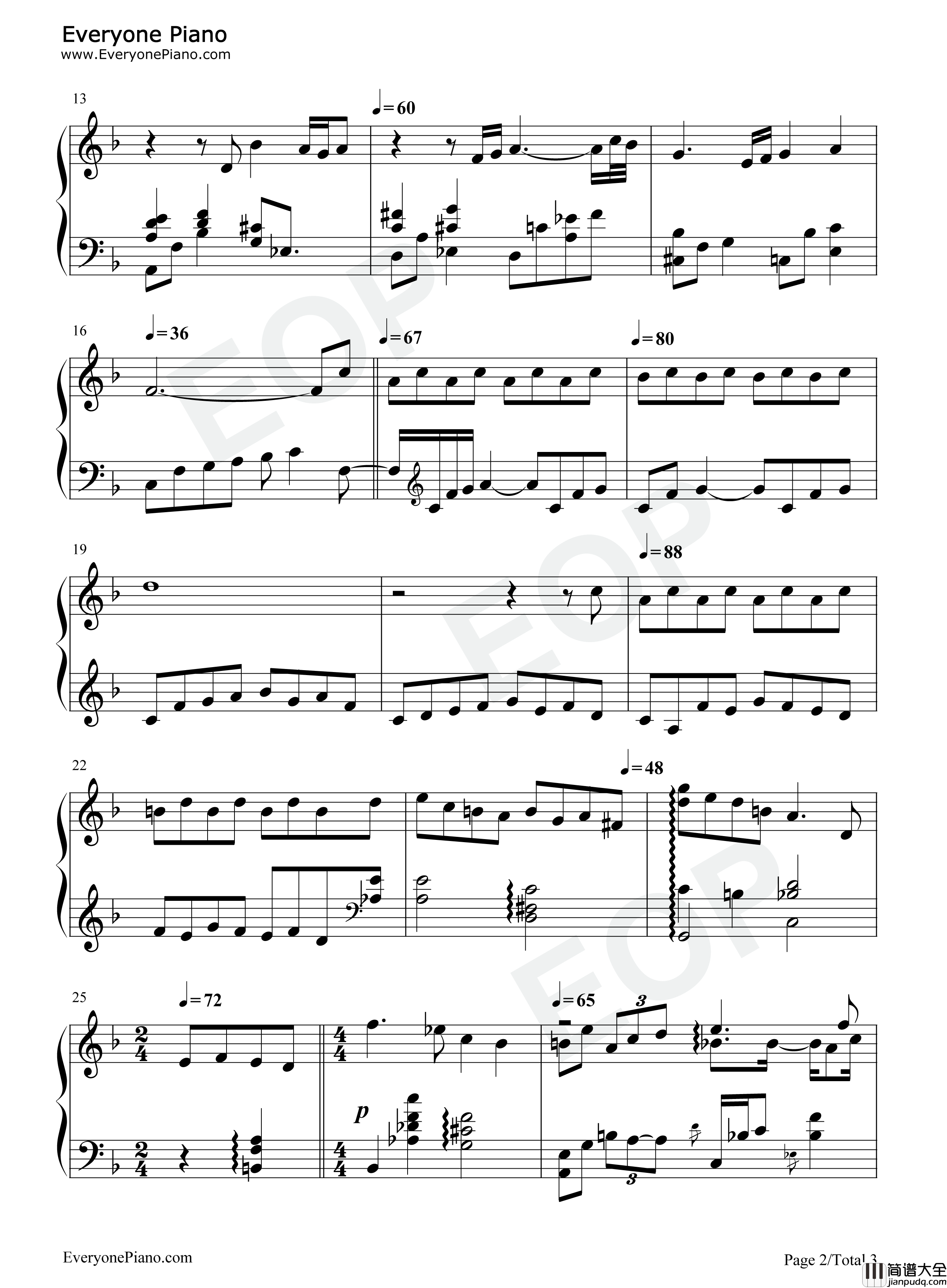 Over_The_Rainbow钢琴谱_Harold_Arlen