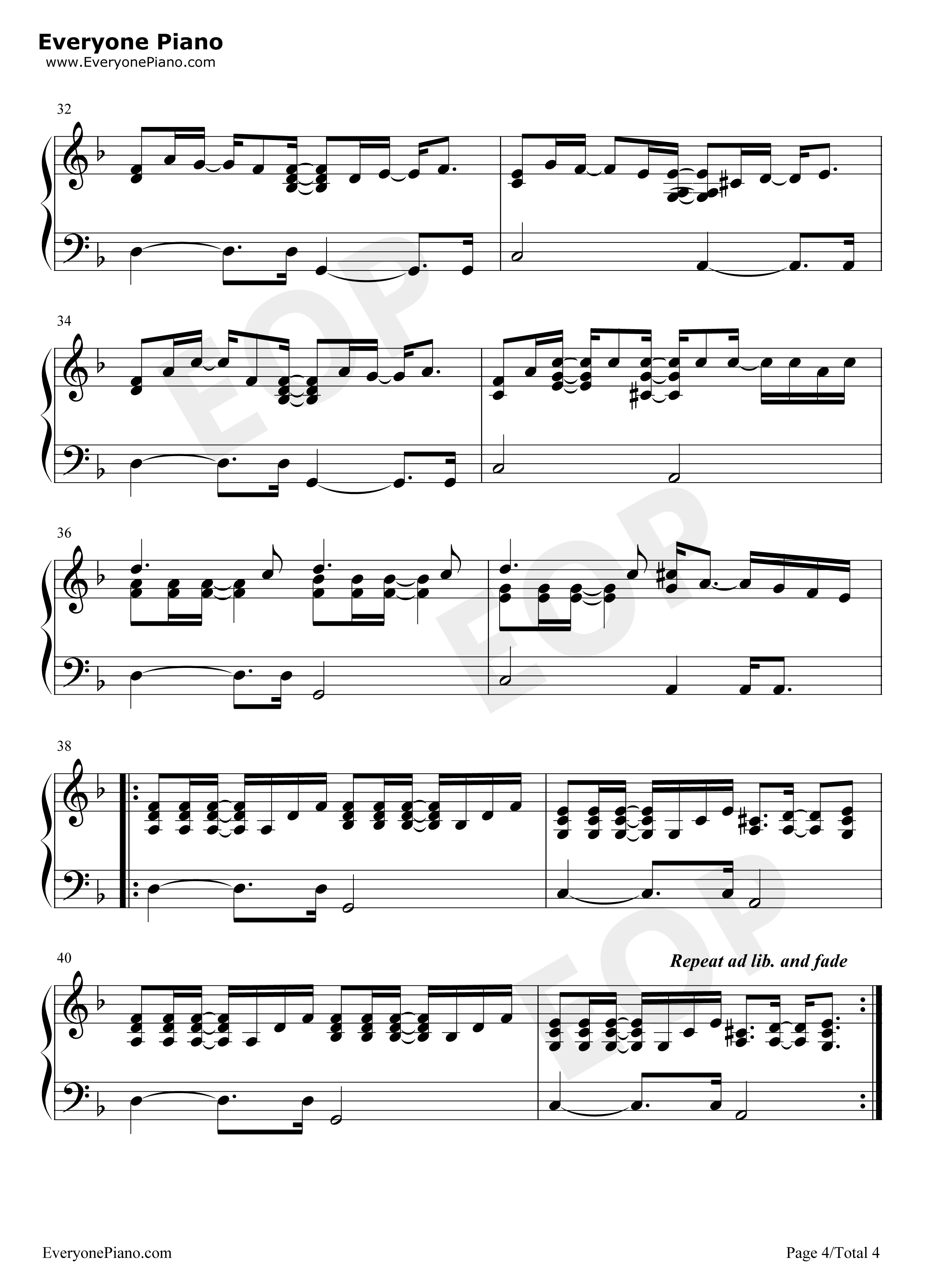 Un钢琴谱_Toni_Braxton