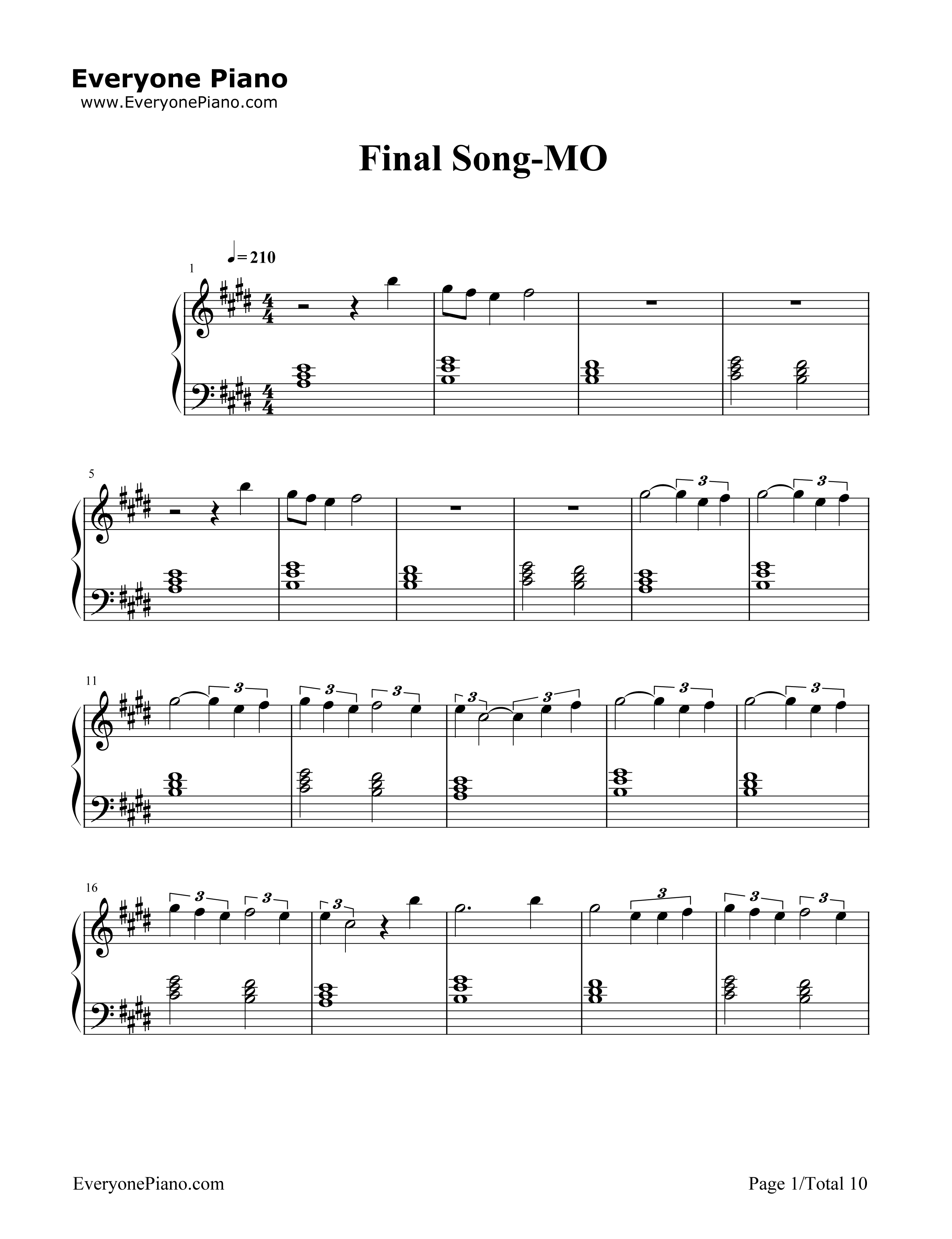 Final_Song钢琴谱_MO
