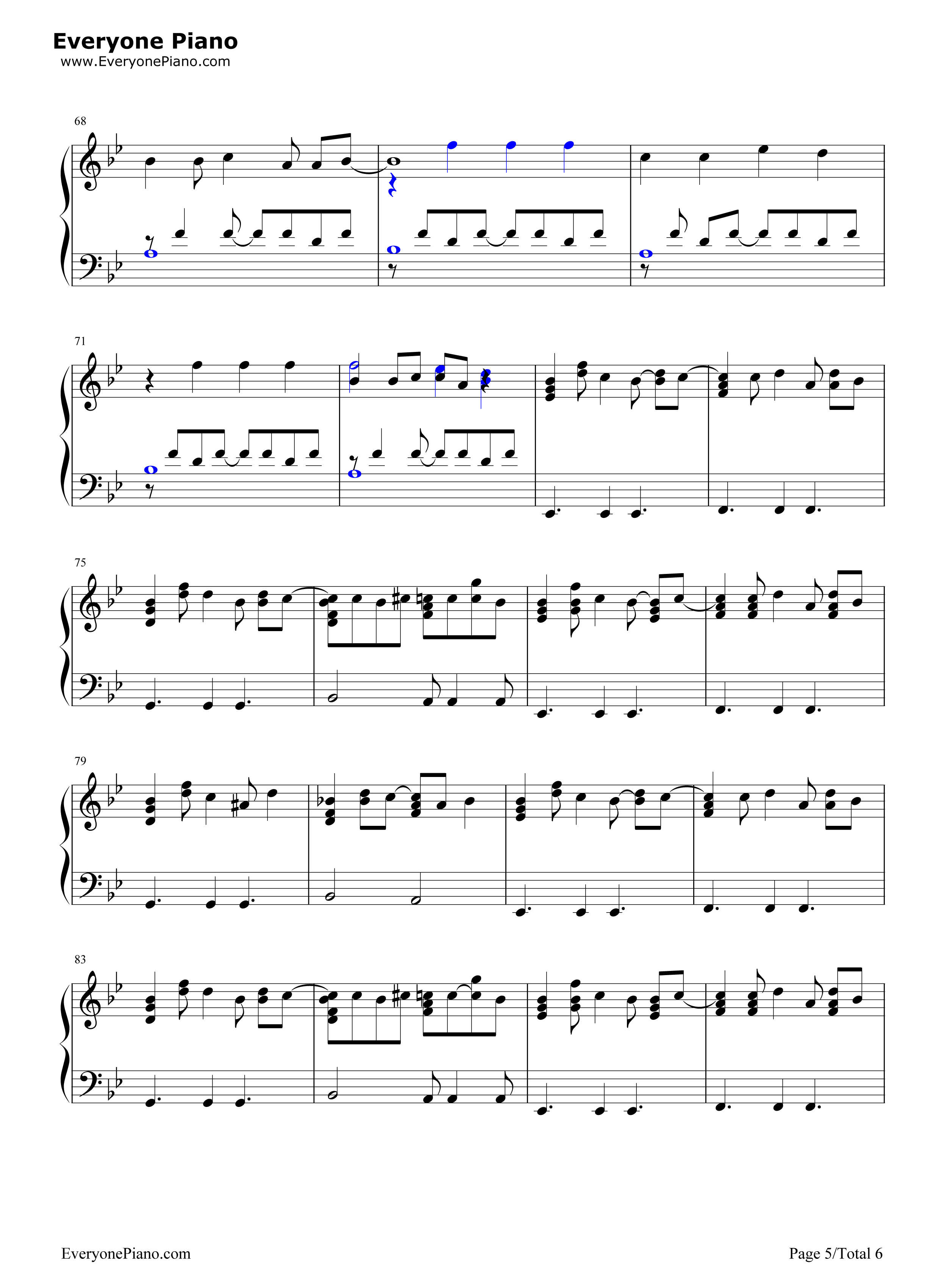How_to_Save_a_Life钢琴谱_The_Fray