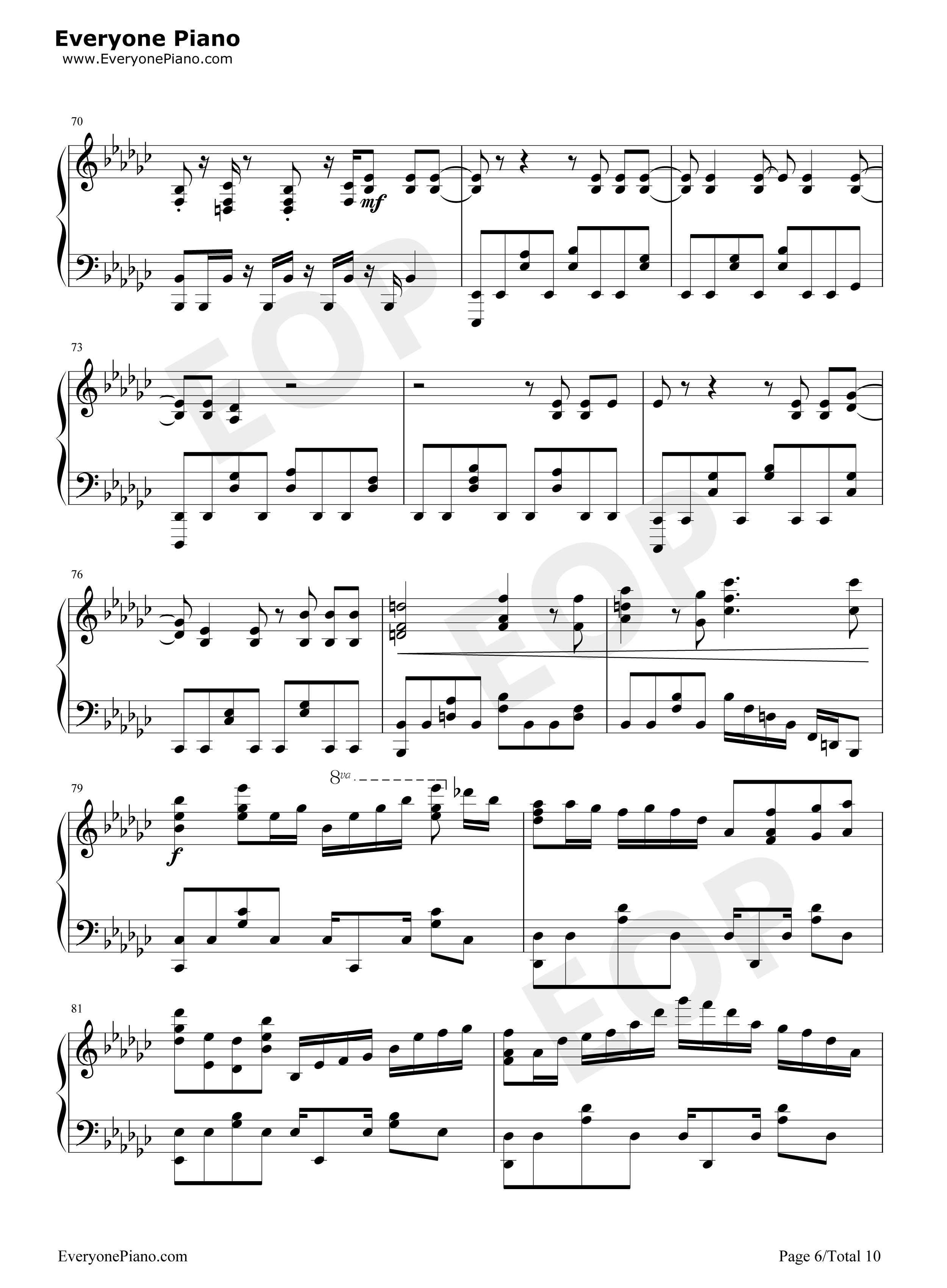 99.9钢琴谱_MOB_CHOIR_sajou_no_hana