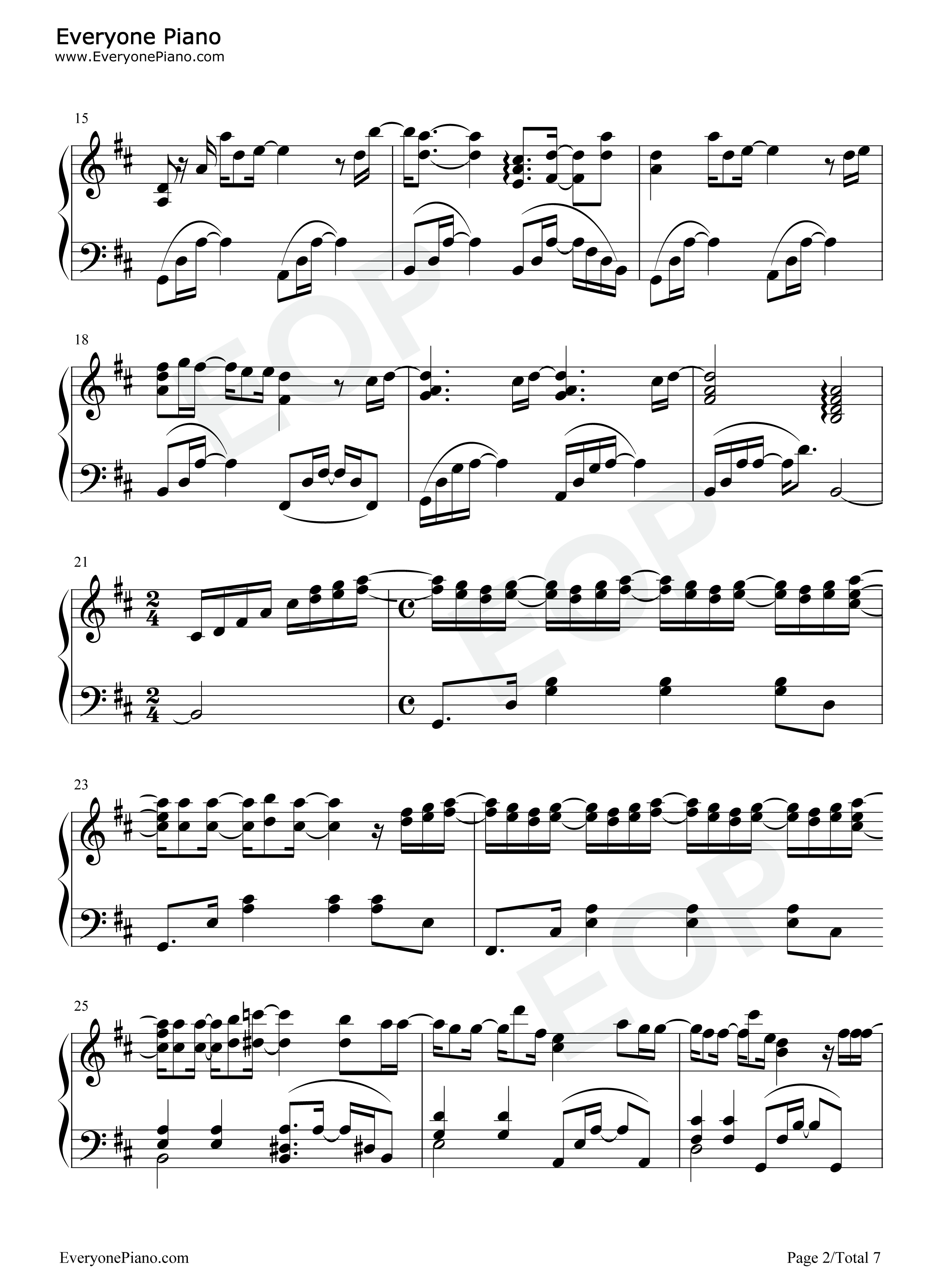 星のように…钢琴谱_MISIA